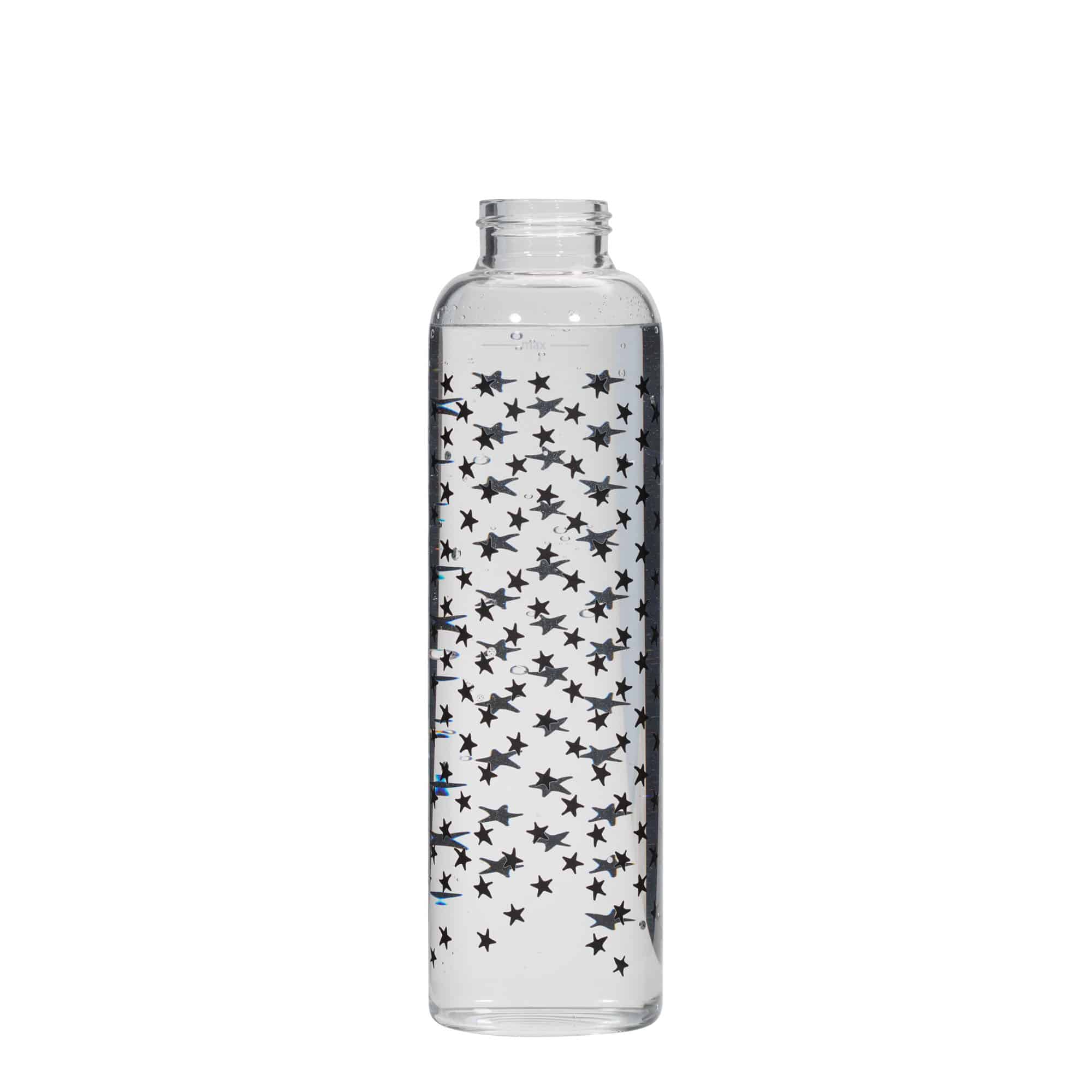 500 ml drikkeflaske 'Perseus', motiv: Sorte stjerner, åbning: Skruelåg