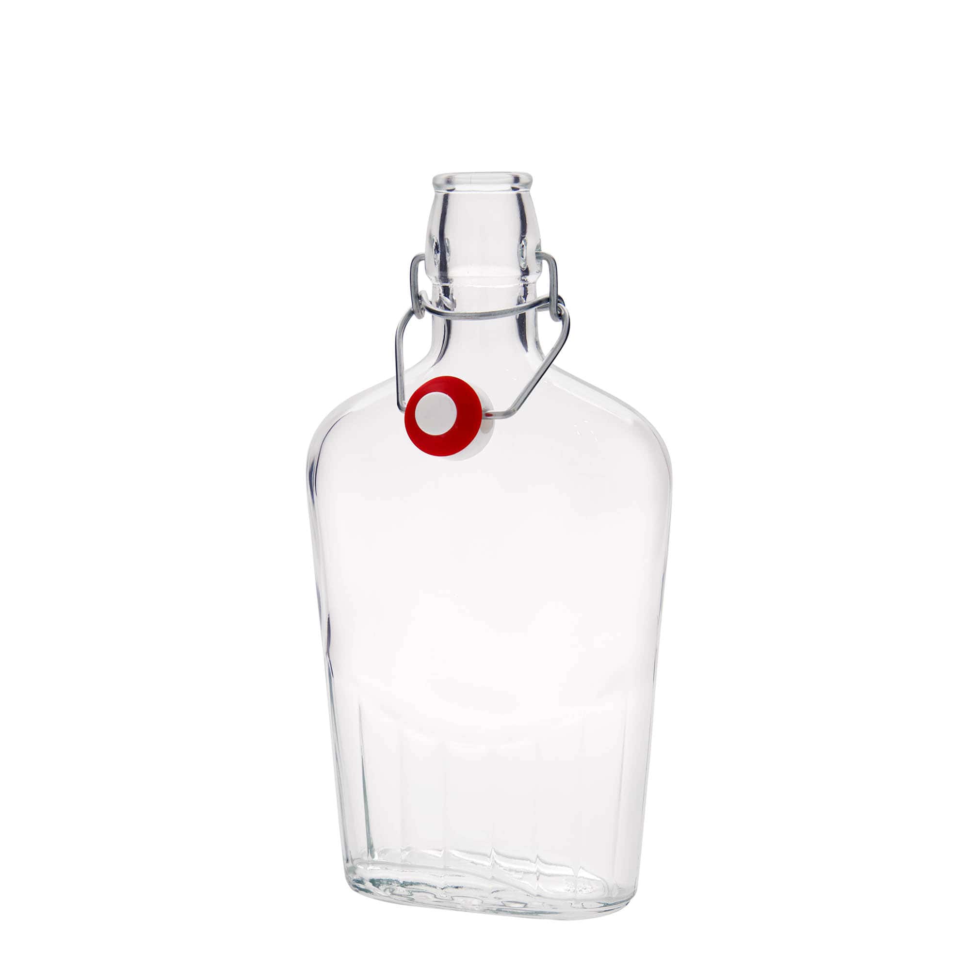 500 ml glasflaske 'Fiaschetta', oval, åbning: patentlukning