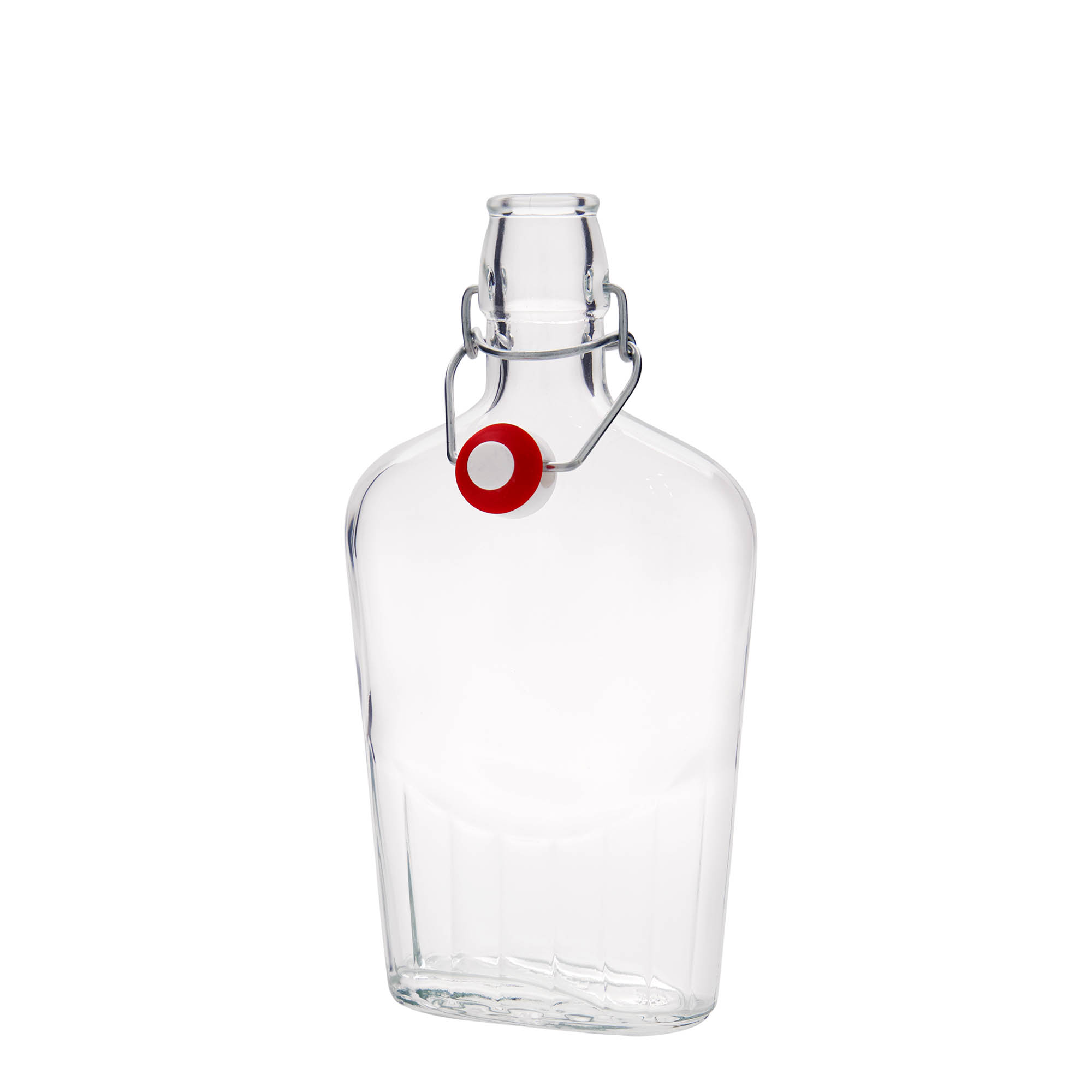 500 ml glasflaske 'Fiaschetta', oval, åbning: patentlukning