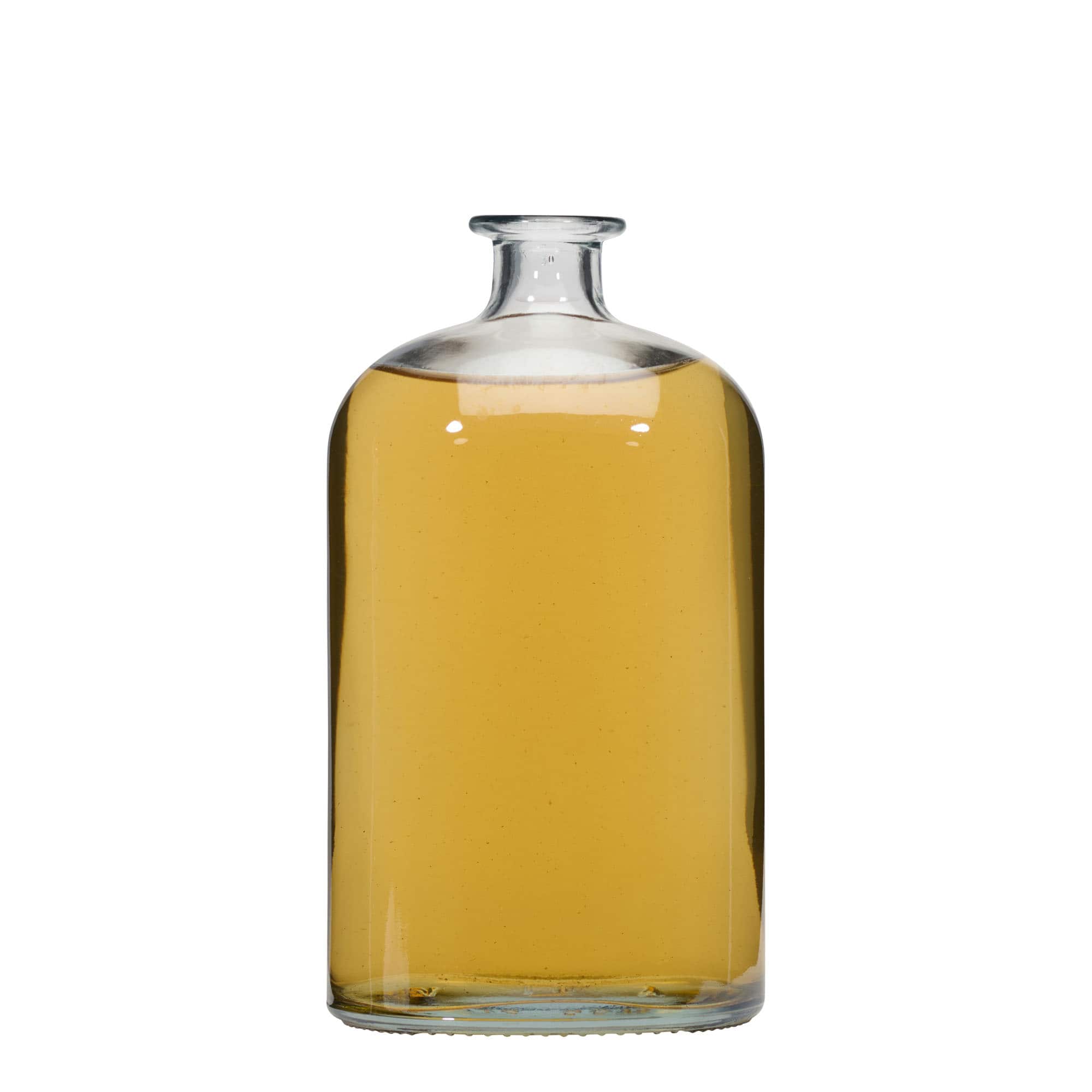 1.000 ml glasflaske 'Dundee', oval, åbning: Kork 1.000 ml glasflaske 'Dundee', oval, åbning: Kork