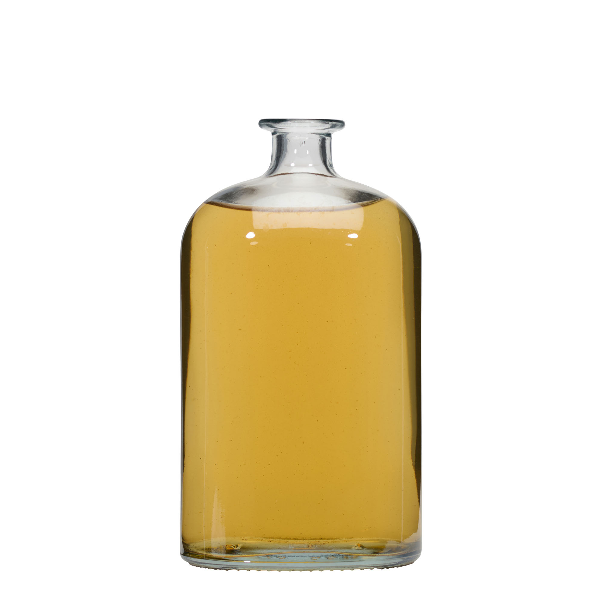 1.000 ml glasflaske 'Dundee', oval, åbning: kork