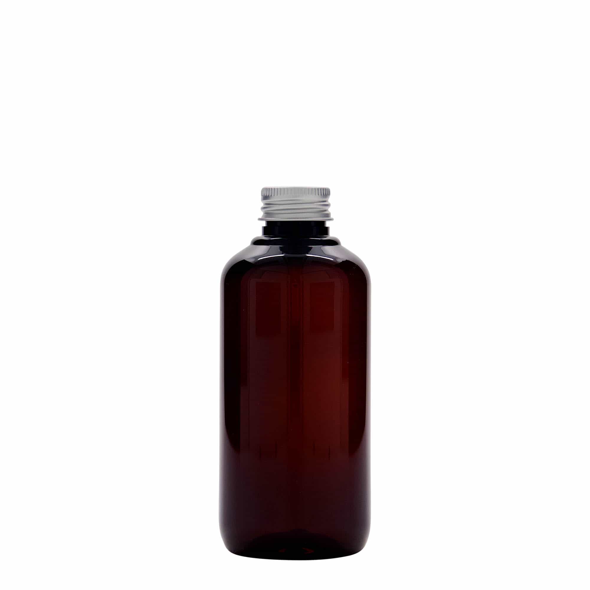 200 ml genbrugsplastflaske 'Victor's Best', PCR, brun, åbning: 24/410