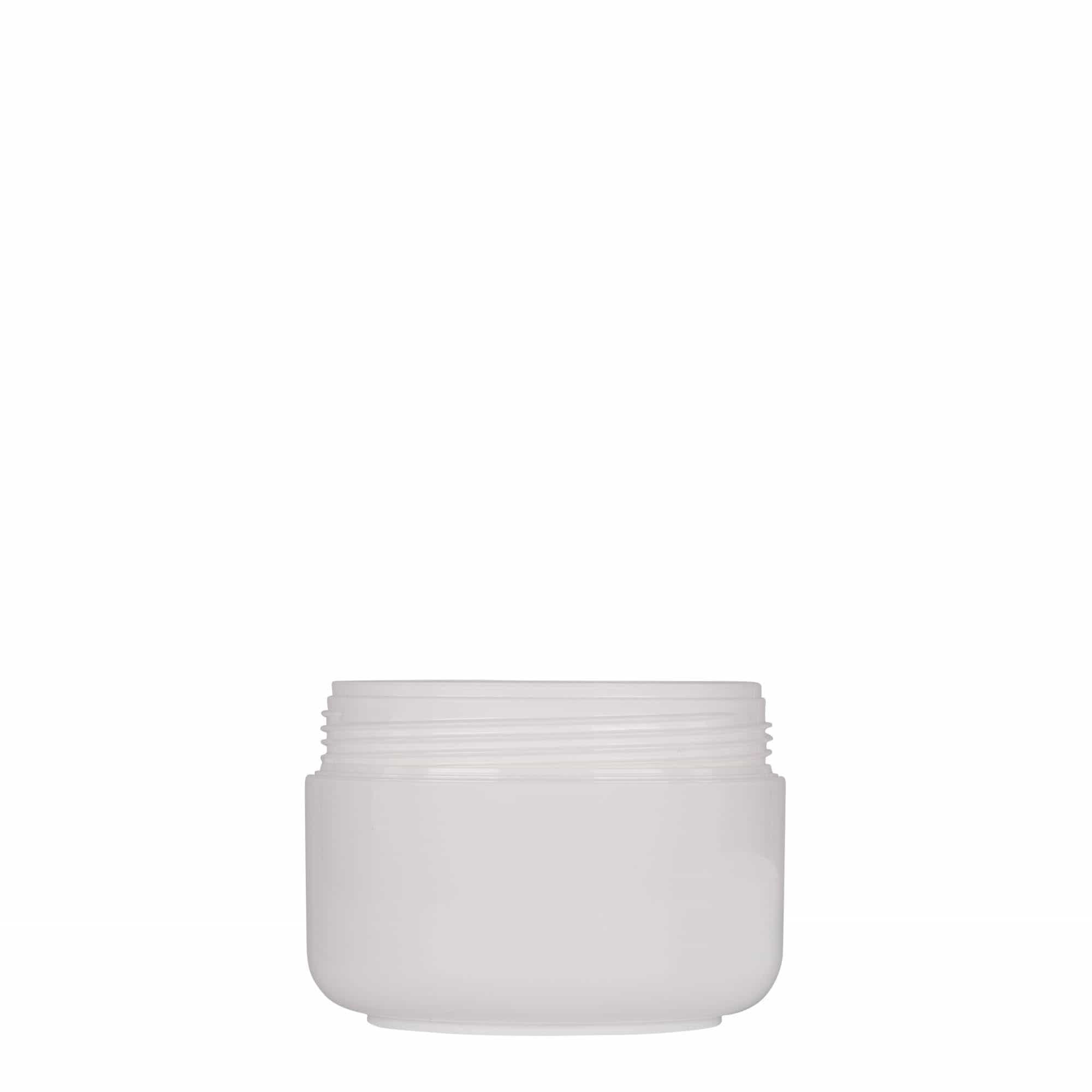 150 ml plastdåse 'Bianca', PP, hvid, åbning: skruelåg