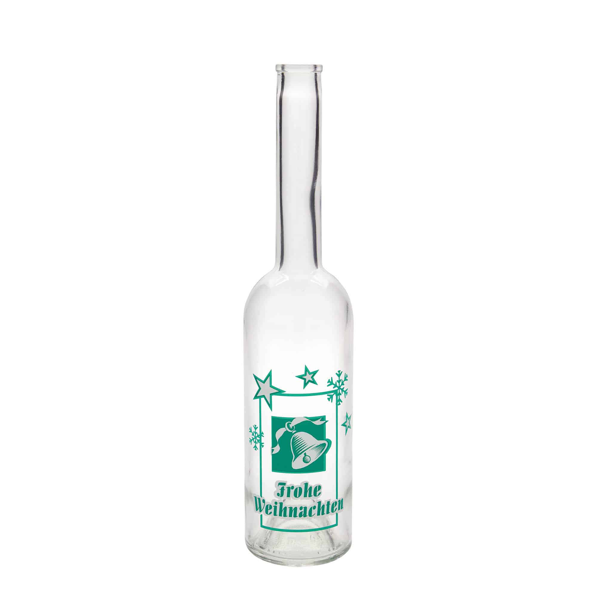 500 ml glasflaske 'Opera', motiv: Glædelig jul, åbning: Kork 500 ml glasflaske 'Opera', motiv: Glædelig jul, åbning: Kork