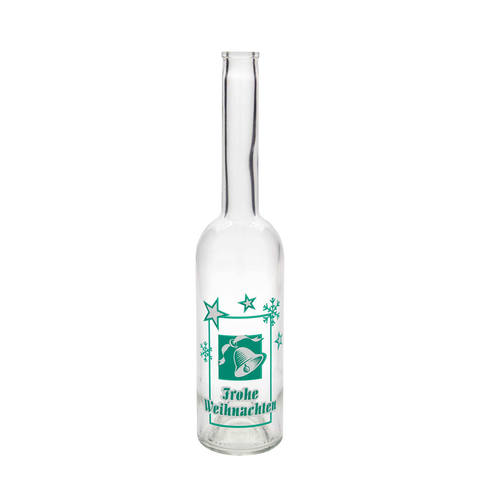 500 ml glasflaske 'Opera', motiv: Glædelig jul, åbning: Kork 500 ml glasflaske 'Opera', motiv: Glædelig jul, åbning: Kork