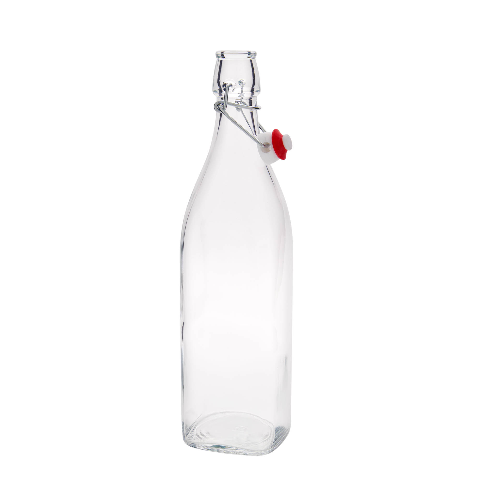 1.000 ml glasflaske »Swing, firkantet, åbning: patentlukning