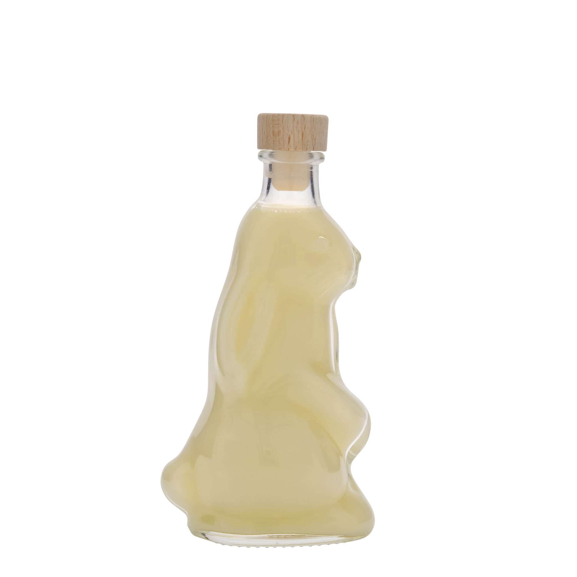 200 ml glasflaske 'Hare', åbning: Kork