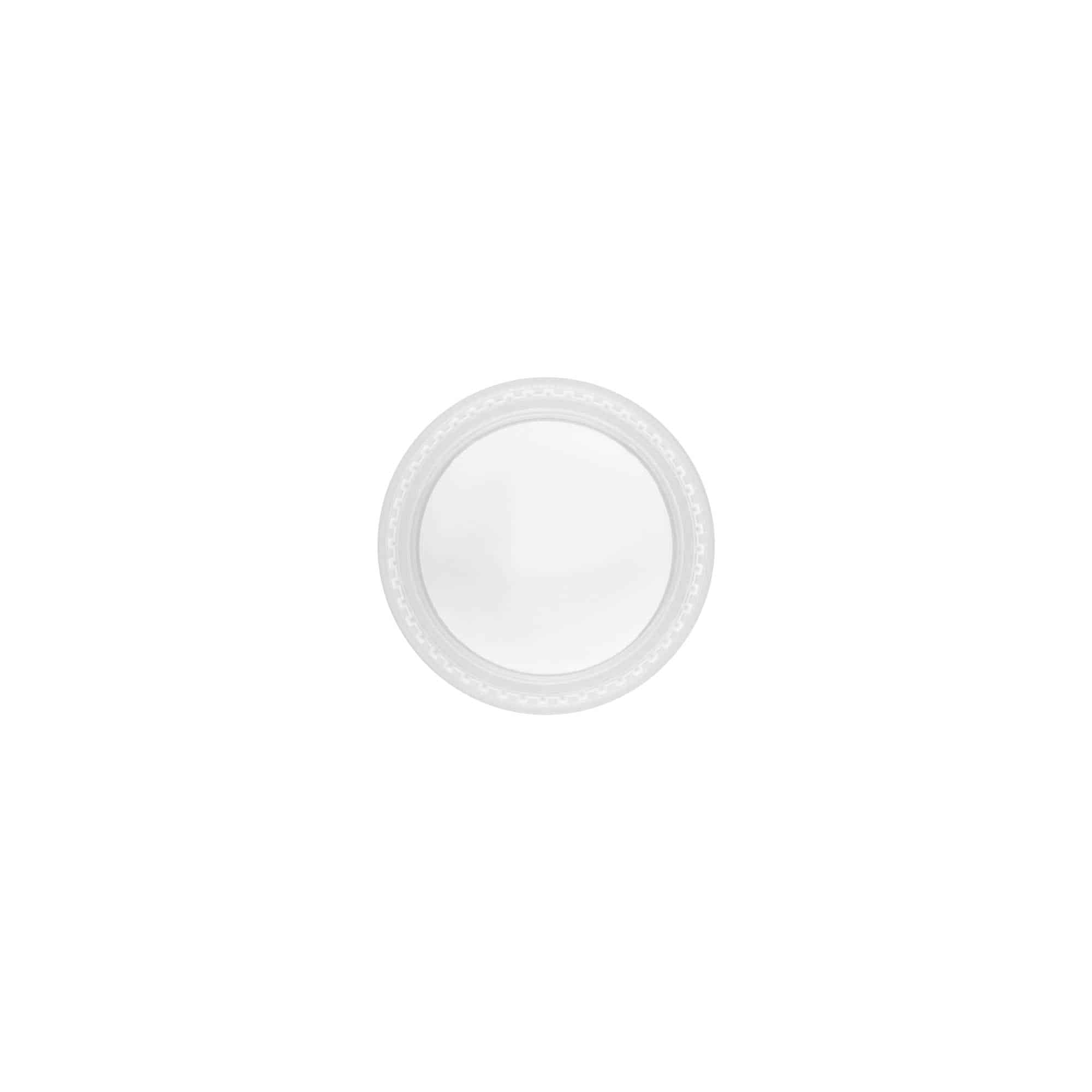 Skruelåg 'Clear/Platin Edition', PP-plast, hvid, til åbning: 45/2P Skruelåg 'Clear/Platin Edition', PP-plast, hvid, til åbning: 45/2P