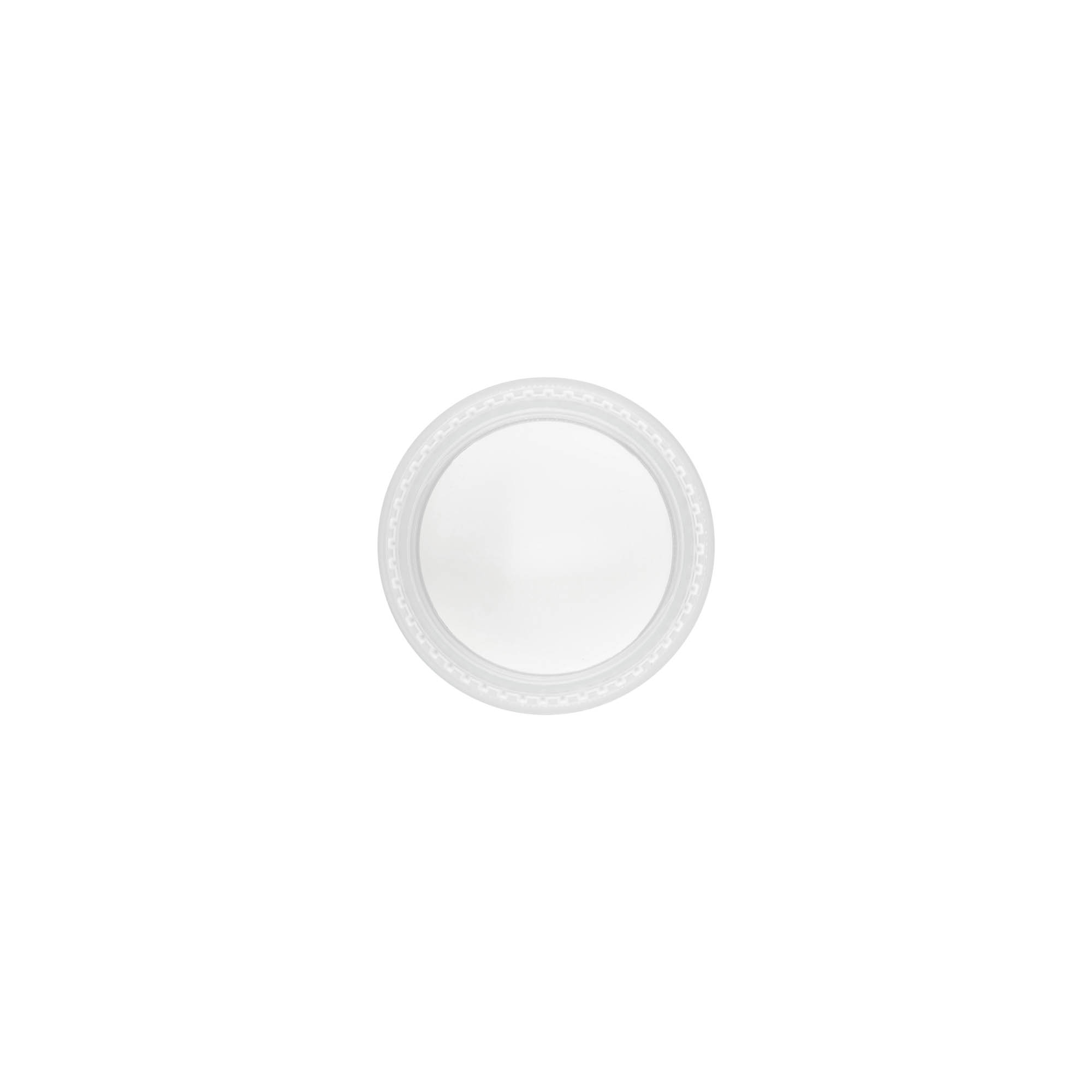 Skruelåg 'Clear/Platin Edition', PP-plast, hvid, til åbning: 45/2P Skruelåg 'Clear/Platin Edition', PP-plast, hvid, til åbning: 45/2P