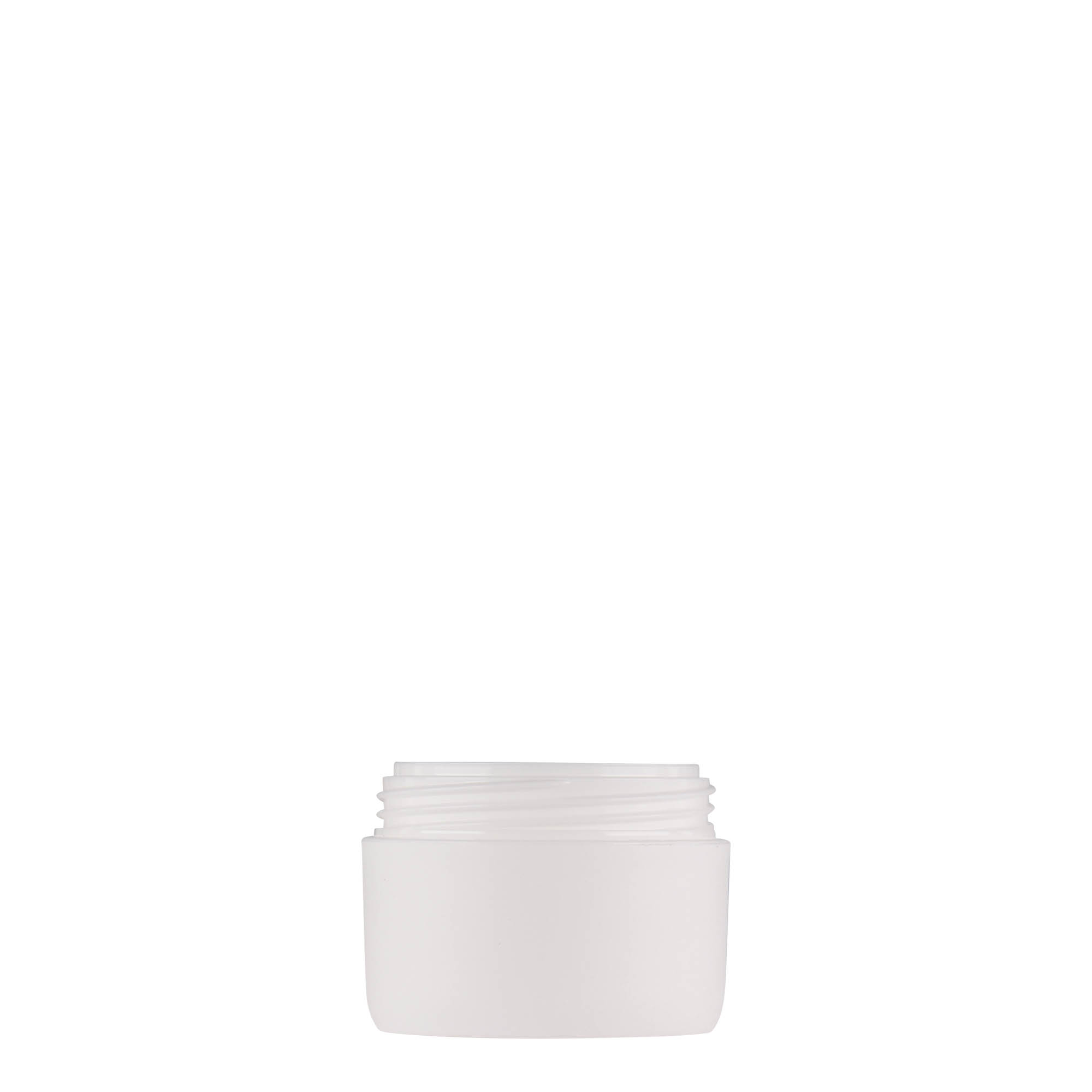 10 ml plastikbeholder 'Antonella', PP, hvid, åbning: skruelåg