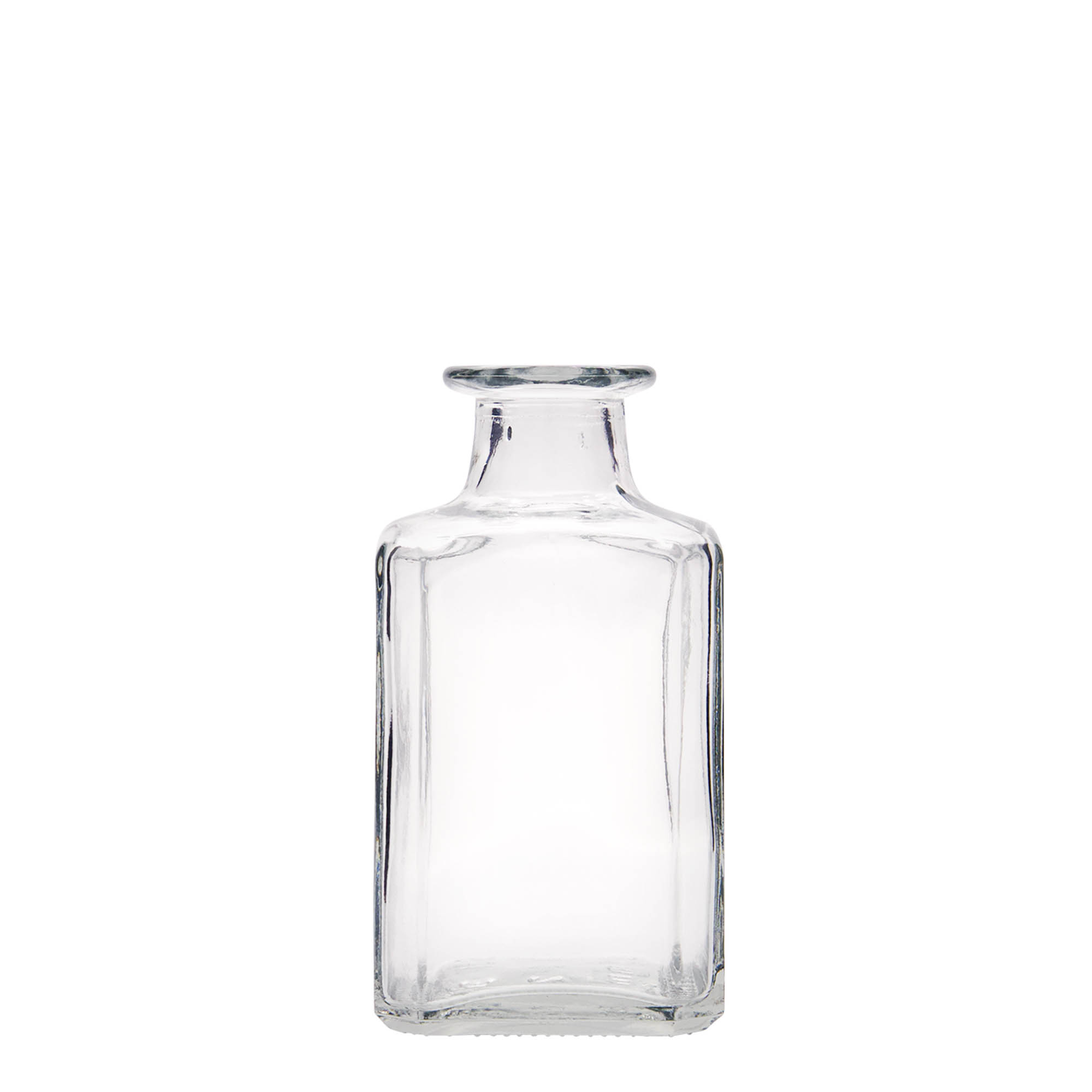 250 ml glasflaske 'Torben', kvadratisk, åbning: kork