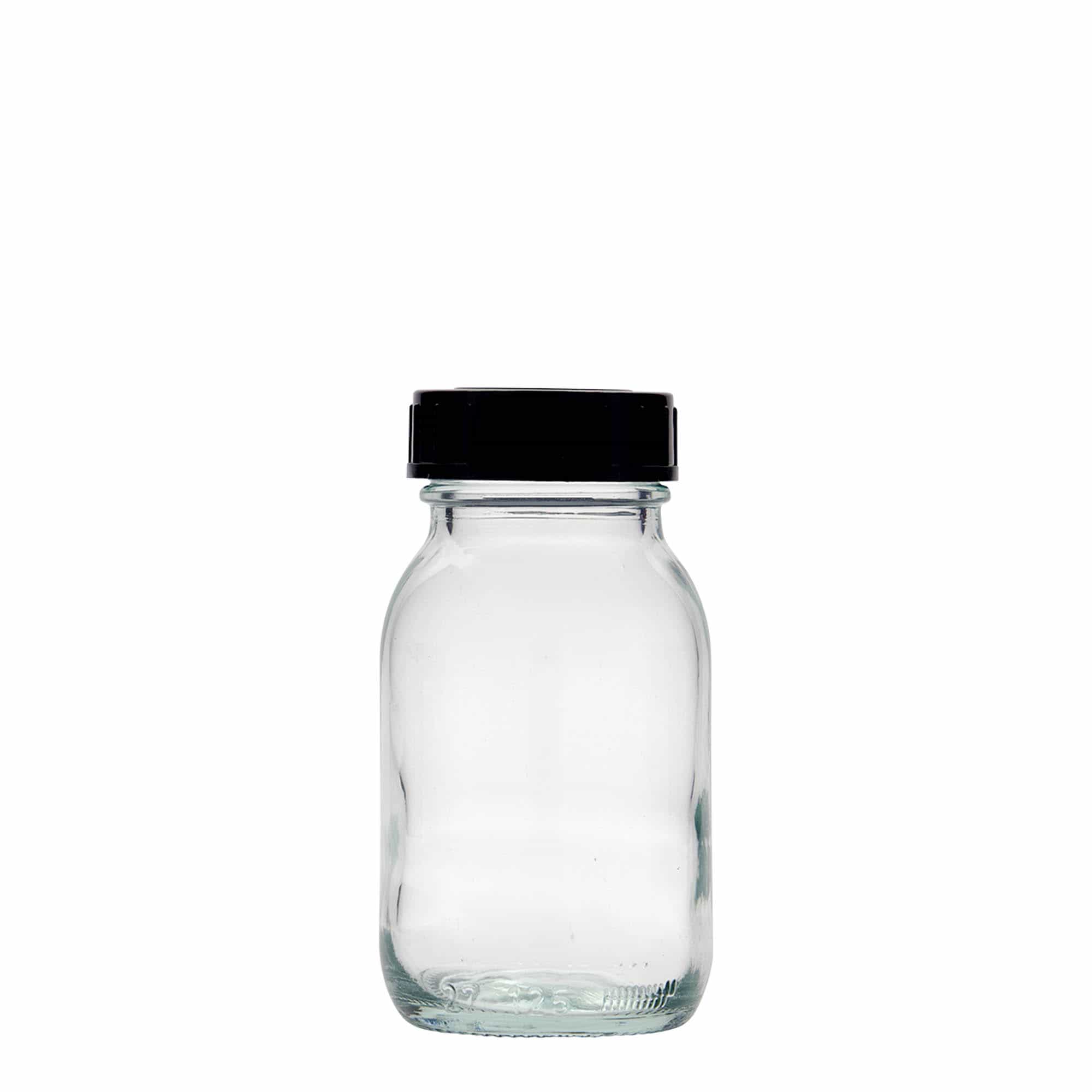 125 ml bredhalsglas, åbning: DIN 40