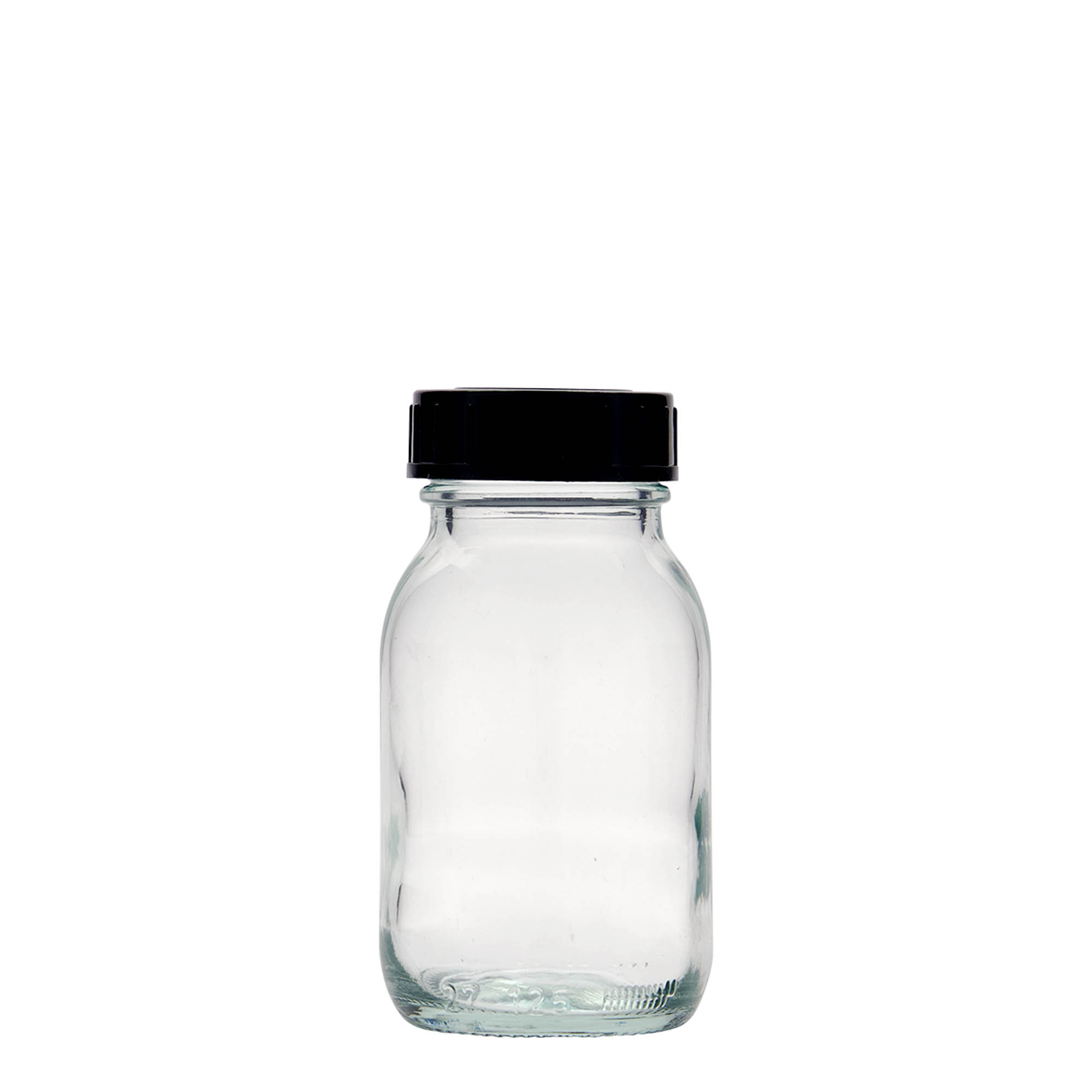 125 ml bredhalsglas, åbning: DIN 40 125 ml bredhalsglas, åbning: DIN 40