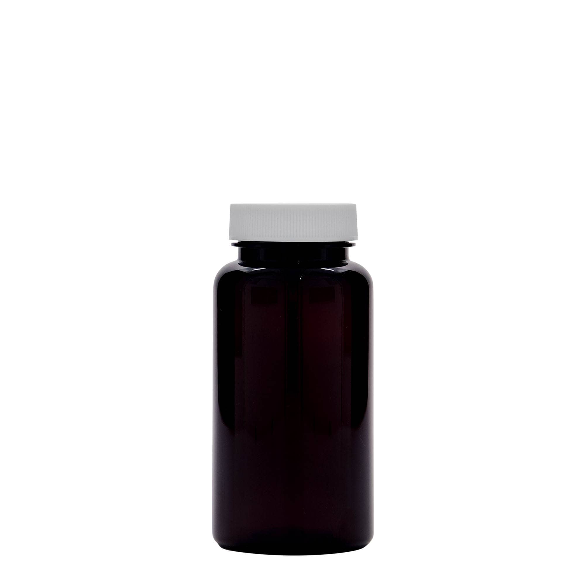 150 ml PET-packer, plast, brun, åbning: 38/400