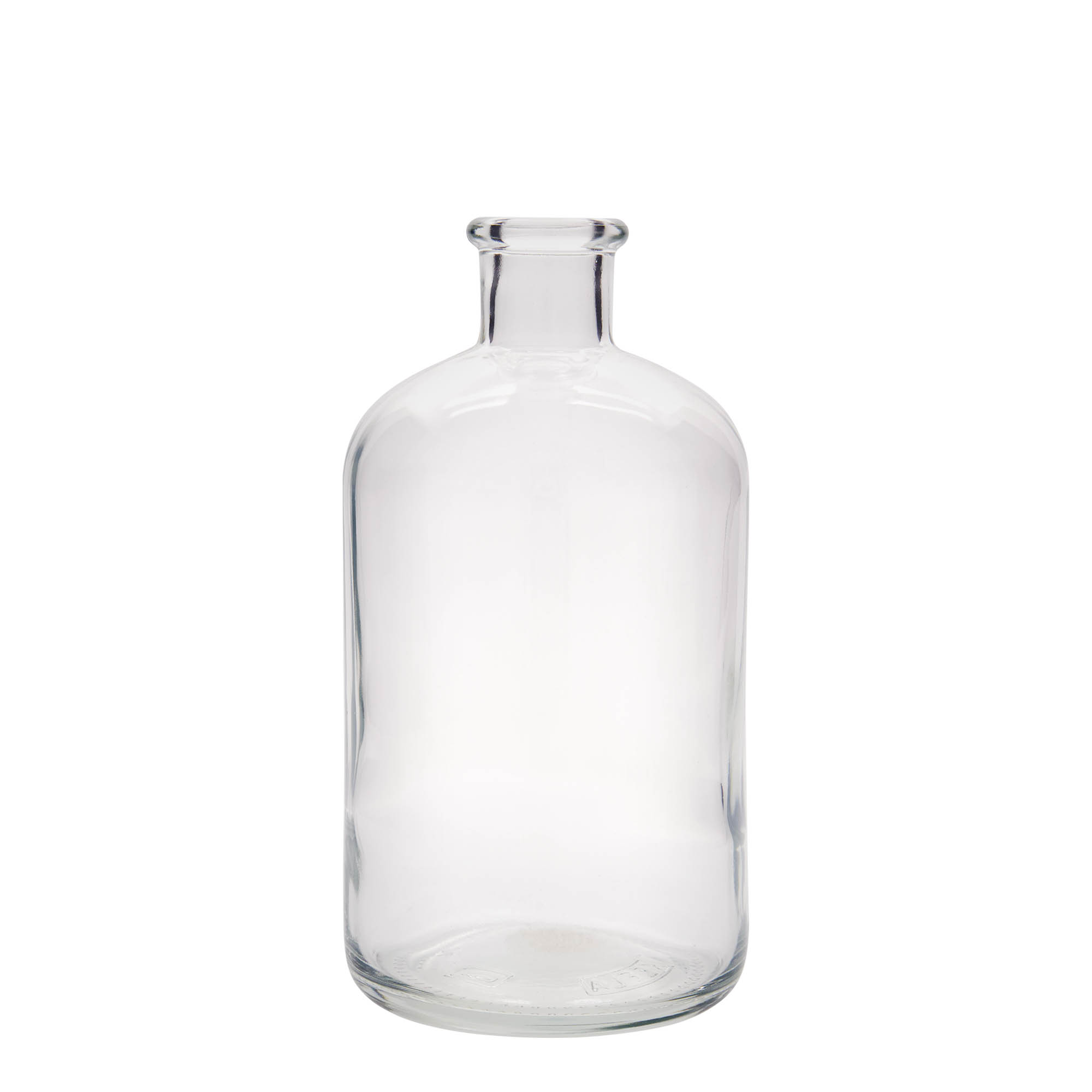 1.000 ml glasflaske apoteker, åbning: kork 1.000 ml glasflaske apoteker, åbning: kork