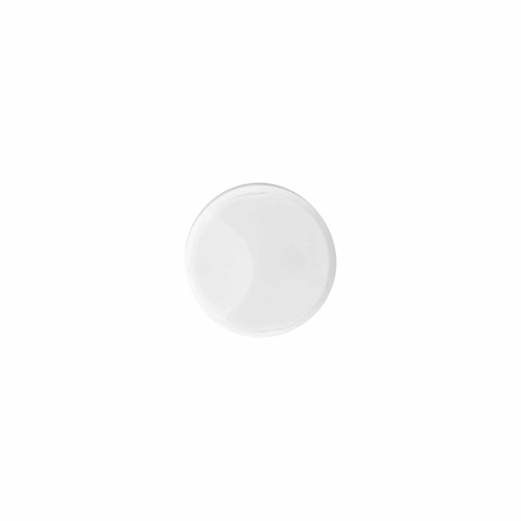 Skruelåg Disc Top, PP-plast, hvid, til åbning: 24/410