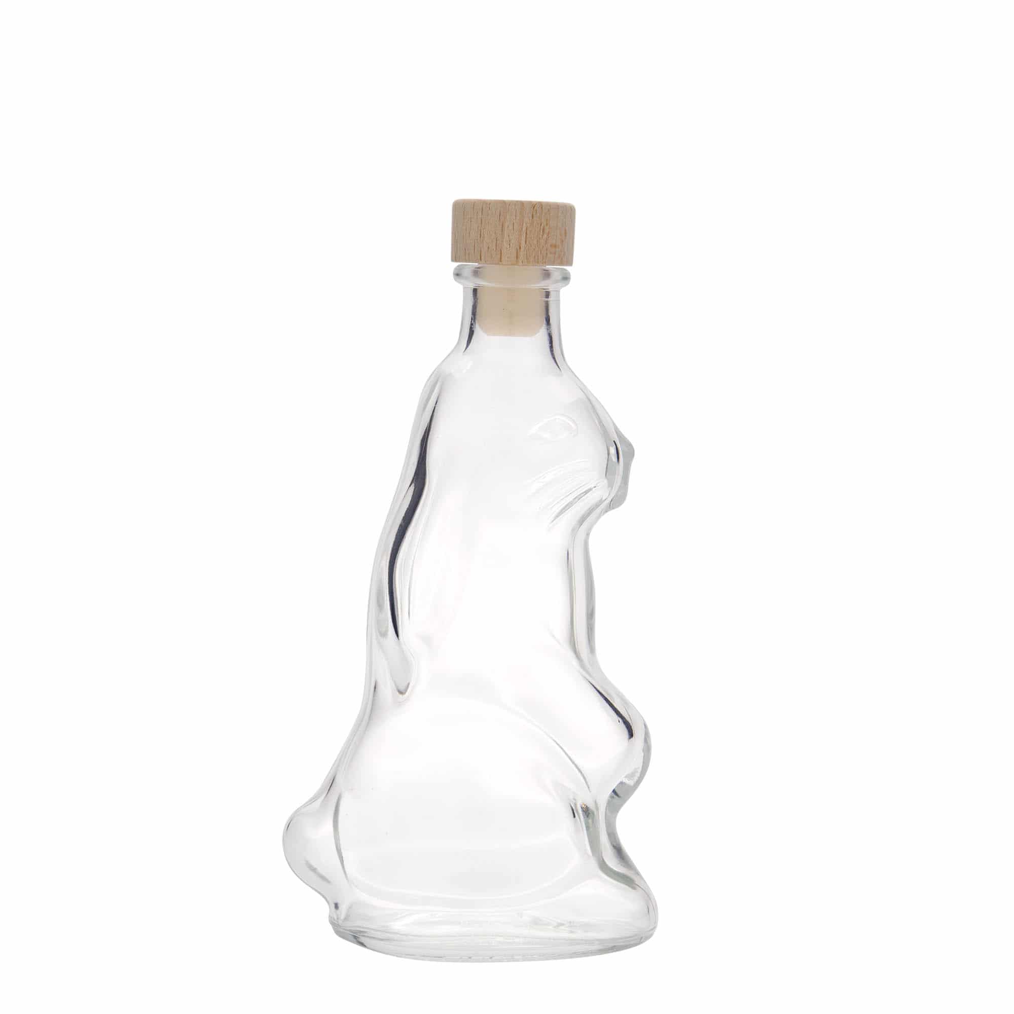 200 ml glasflaske 'Hare', åbning: Kork