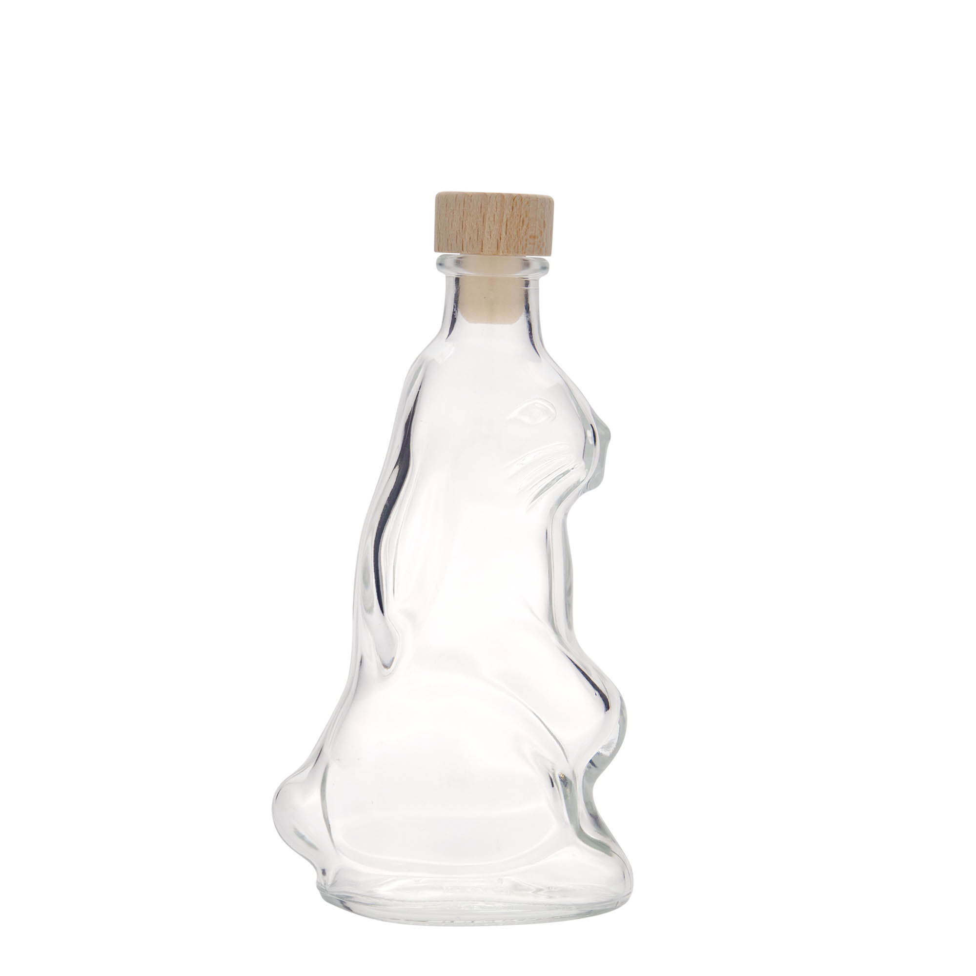 200 ml glasflaske 'Hare', åbning: kork