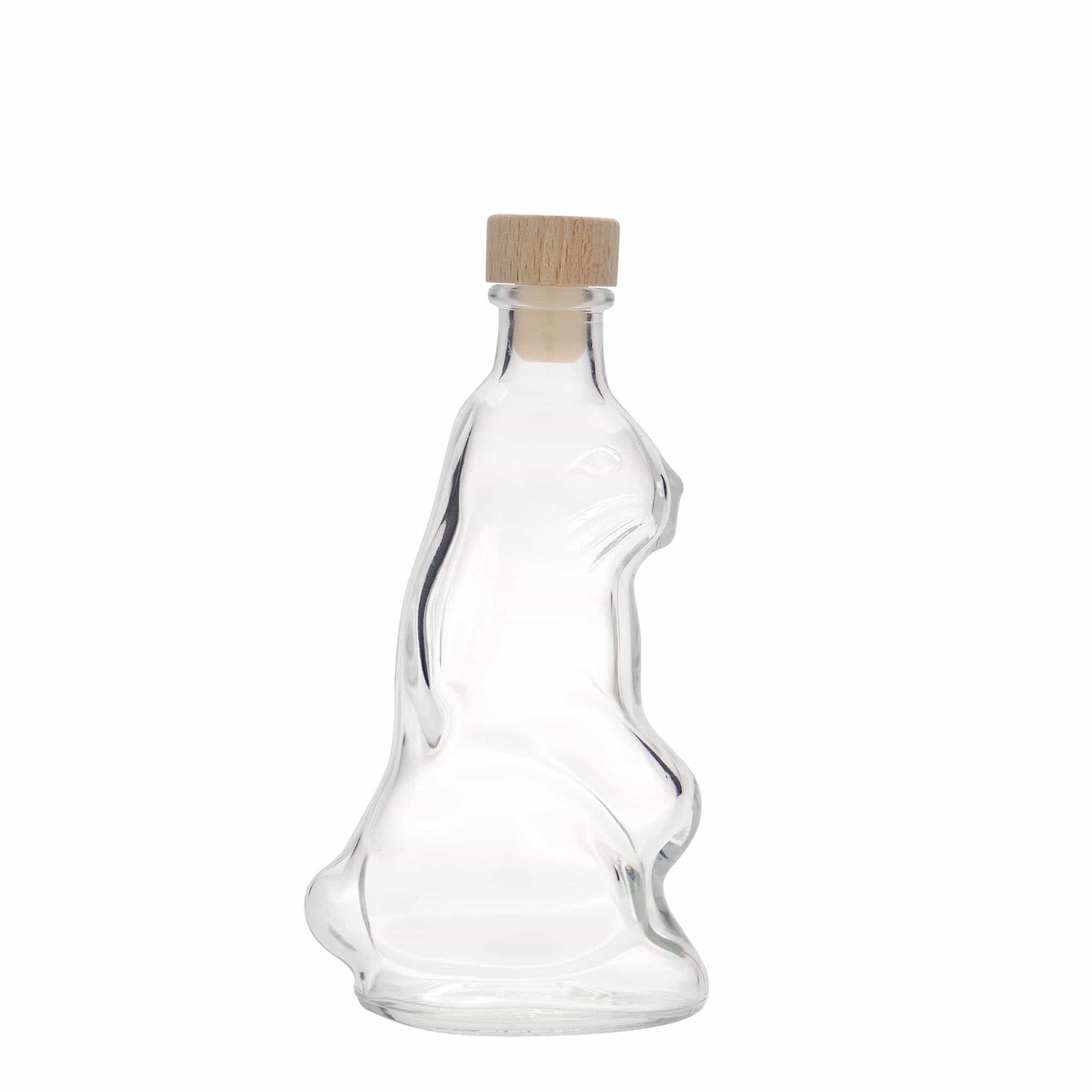 200 ml glasflaske 'Hare', åbning: kork