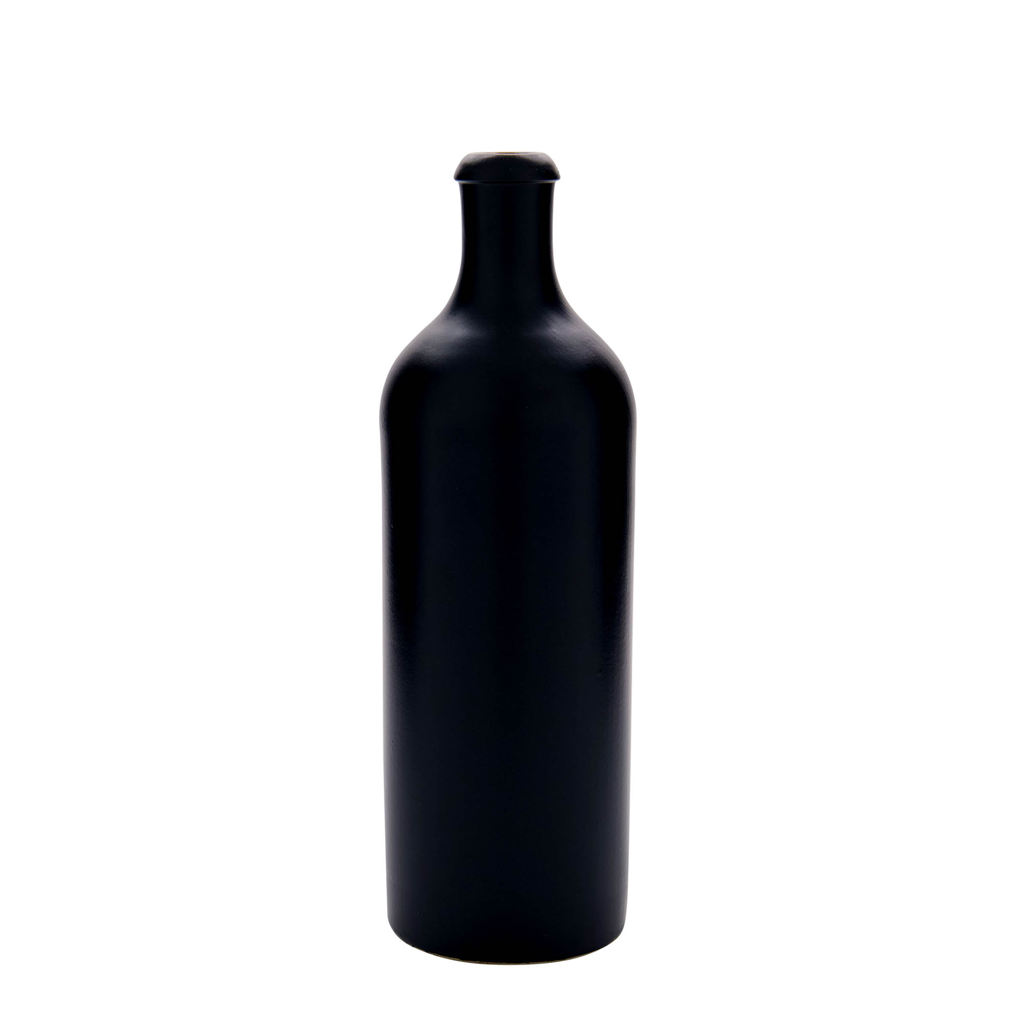 750 ml tonkrukke, stentøj, sort, åbning: kork