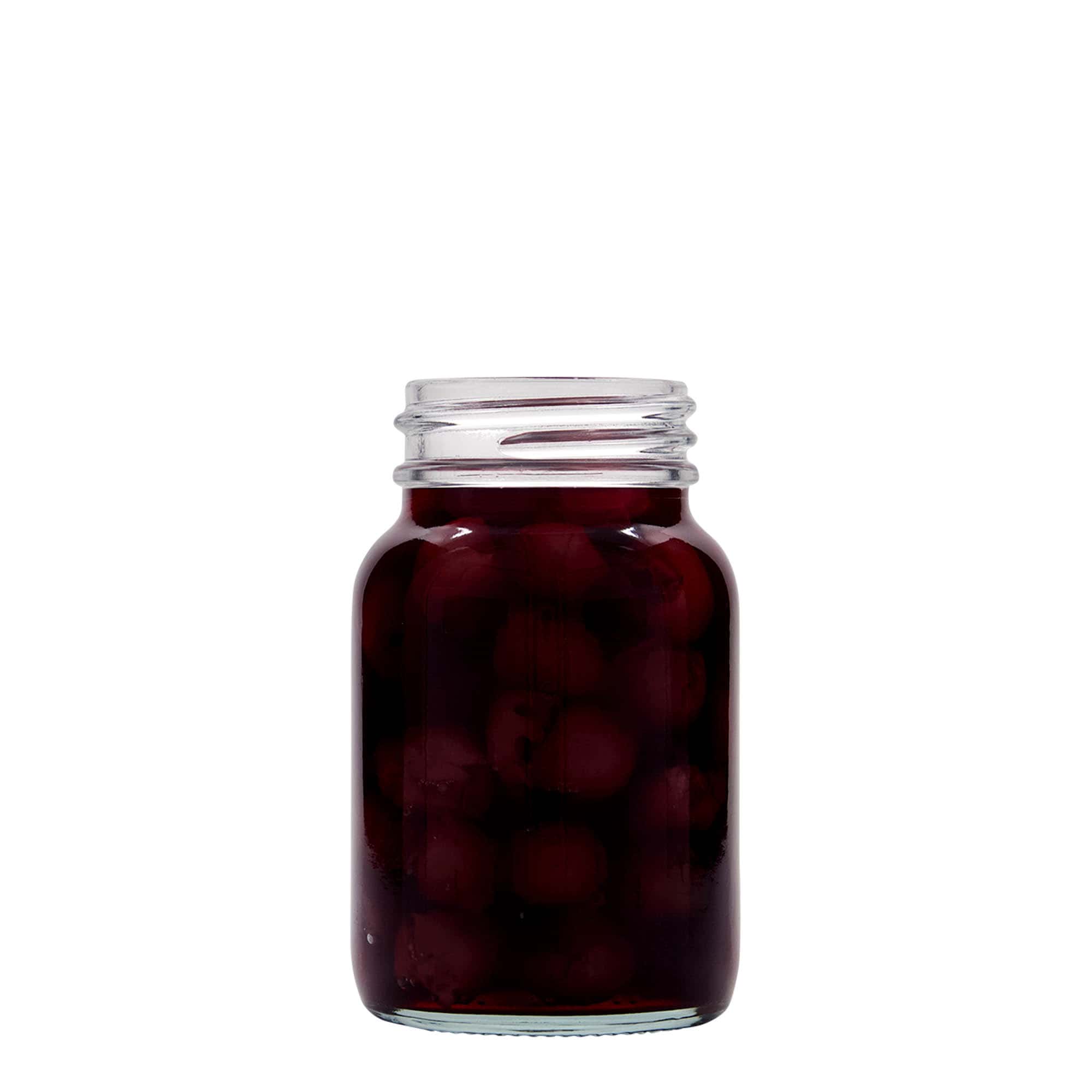 250 ml bredhalset glas, åbning: DIN 55