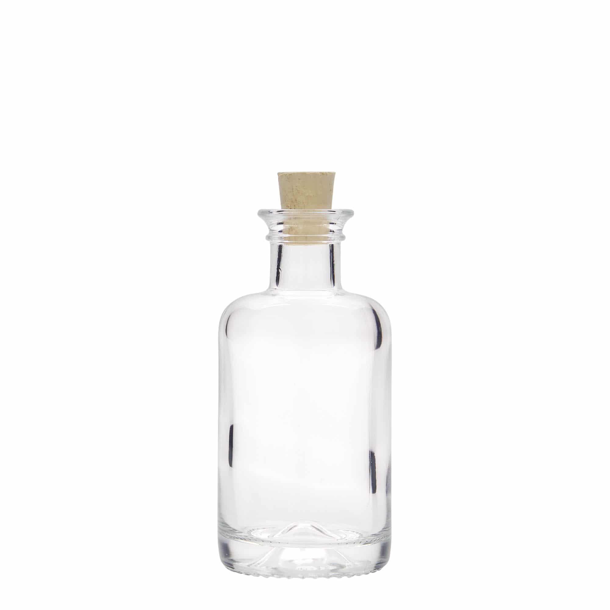 100 ml glasflaske apoteker, åbning: Kork