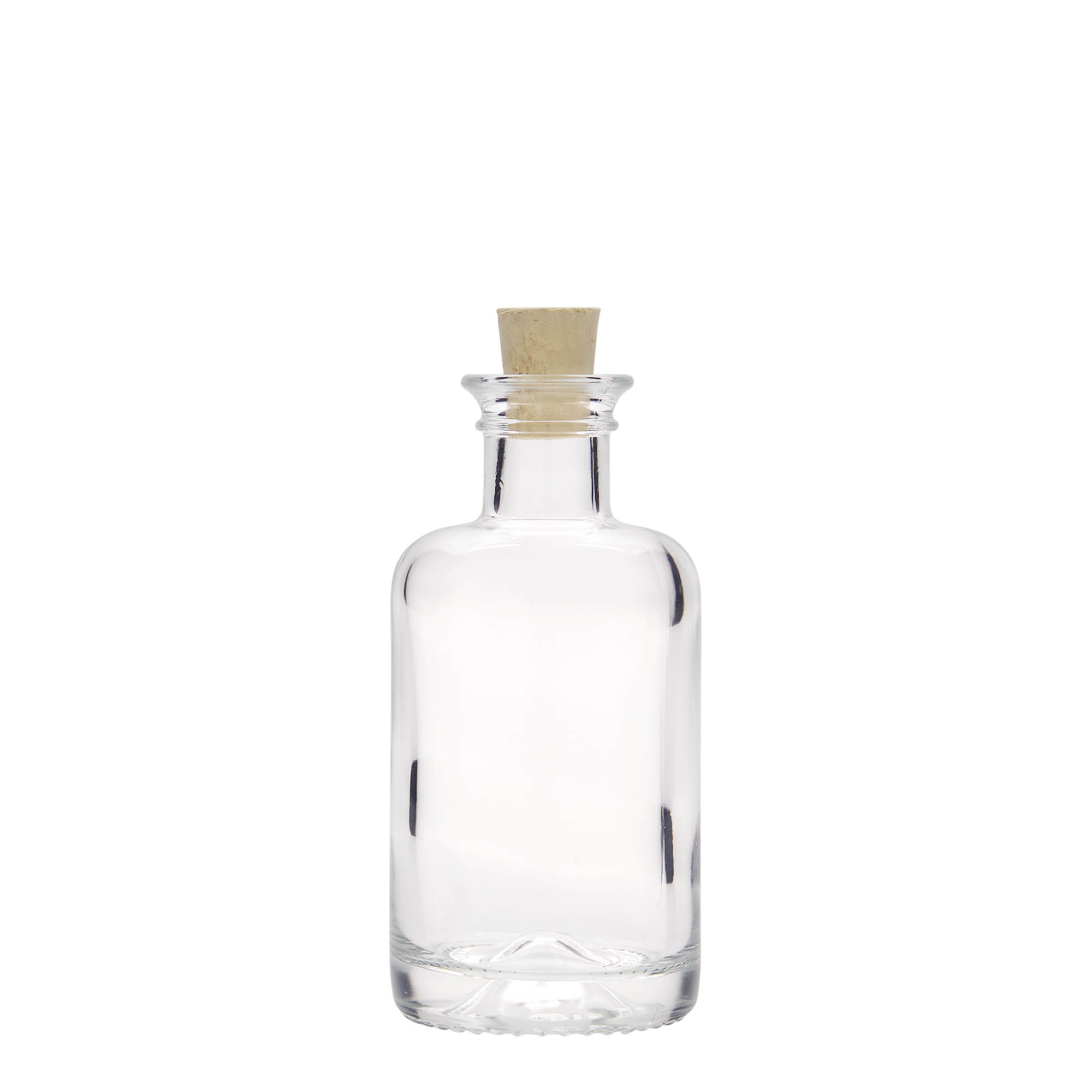 100 ml glasflaske apoteker, åbning: kork 100 ml glasflaske apoteker, åbning: kork