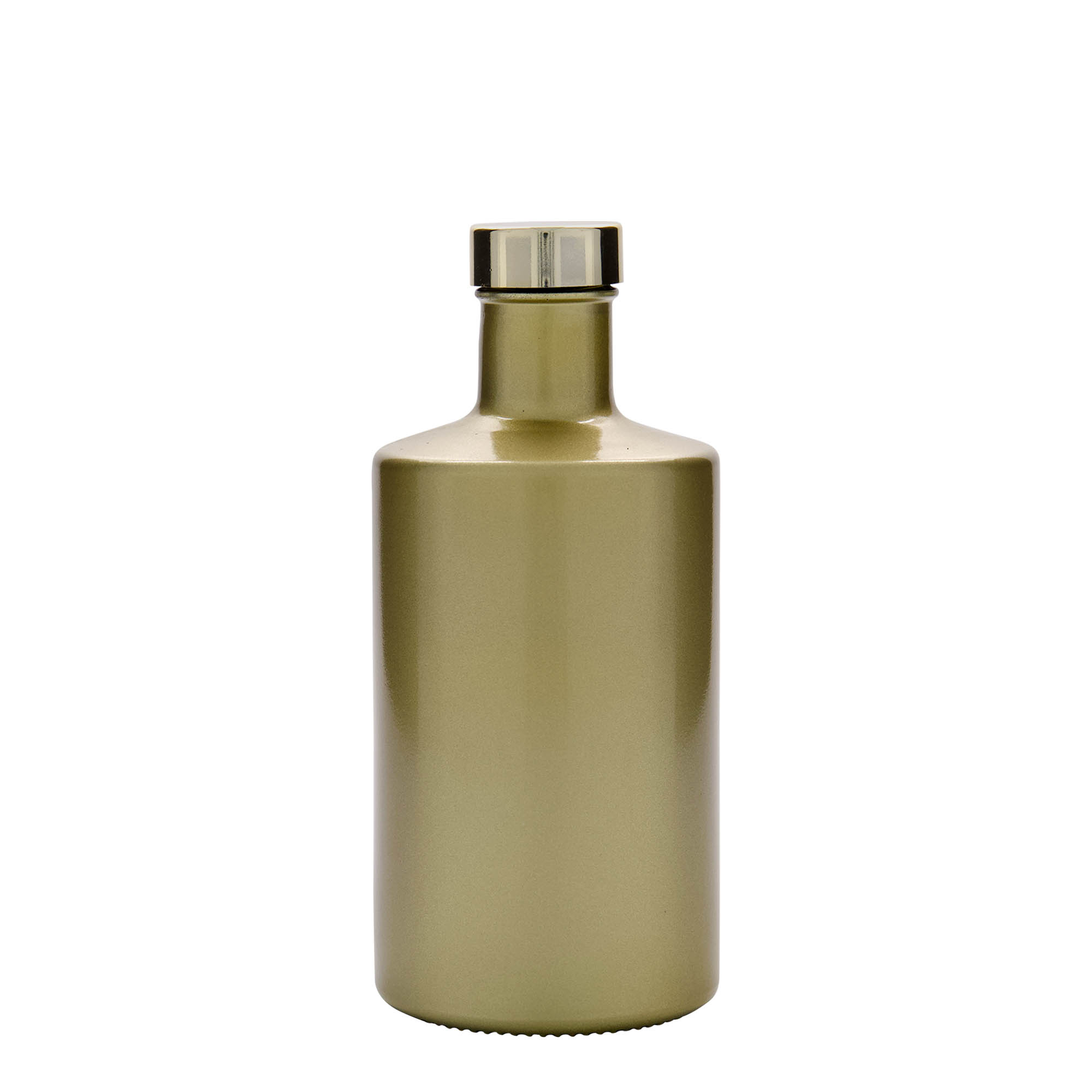 500 ml glasflaske 'Caroline', guld, åbning: GPI 33