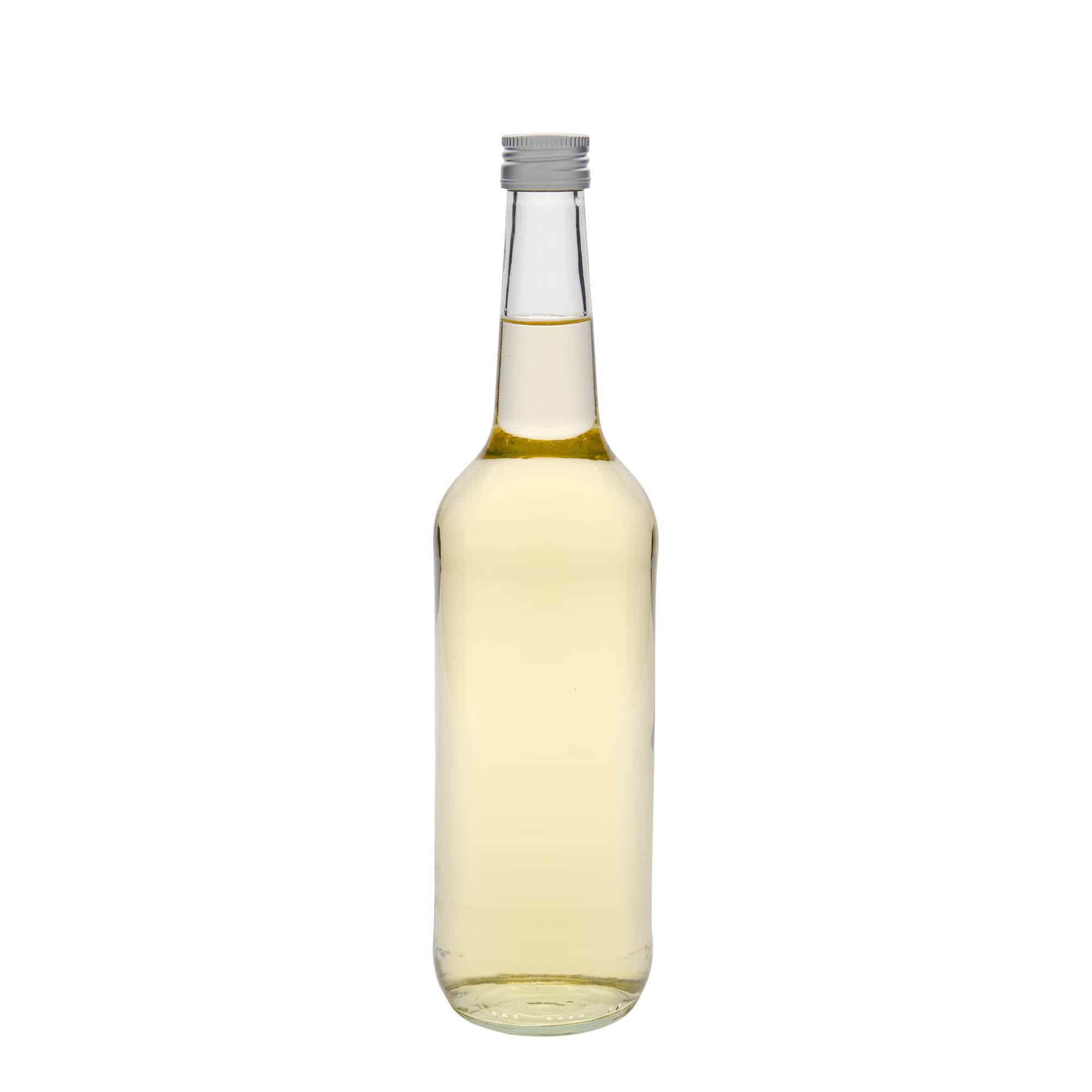 700 ml glasflaske med lige hals, åbning: PP 28