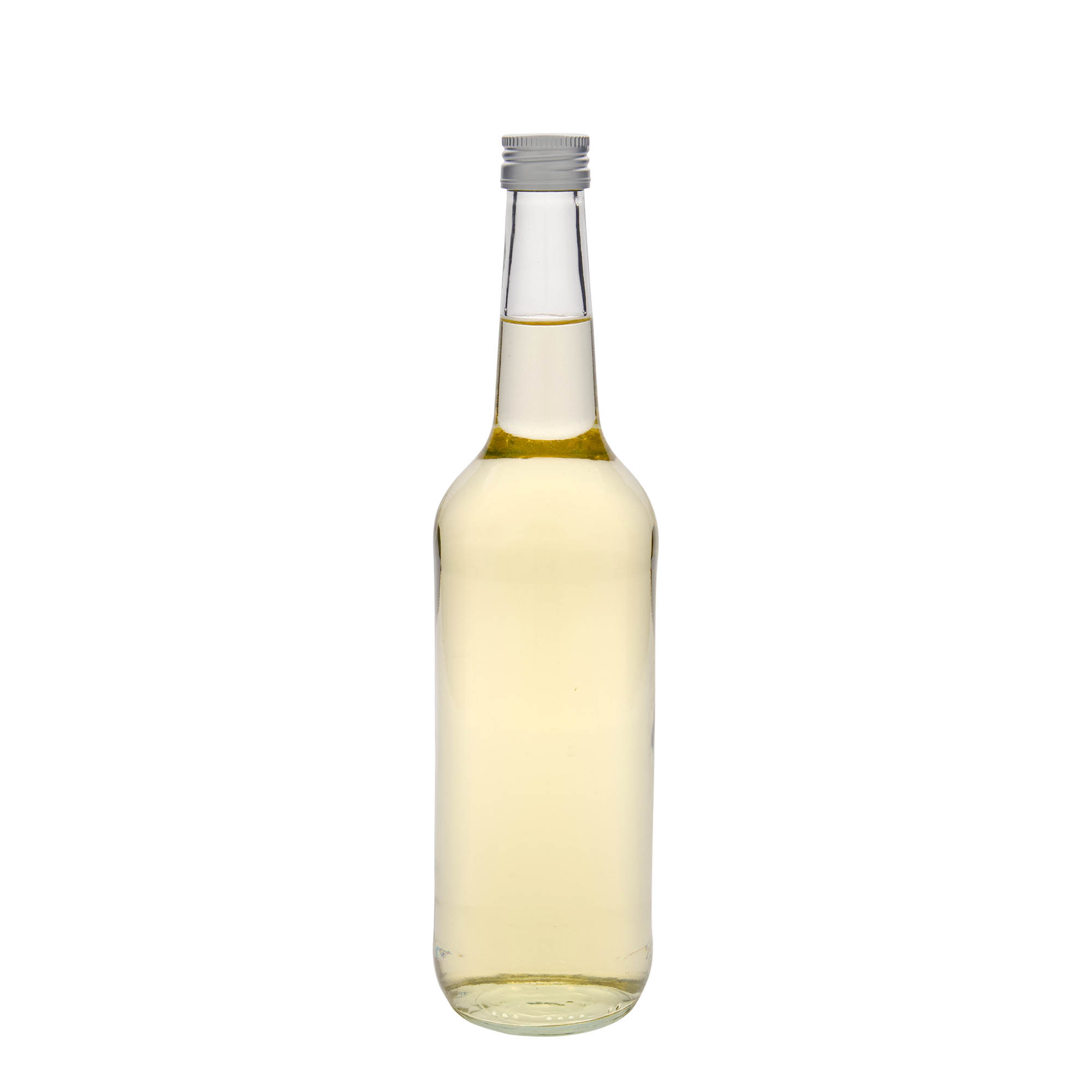 700 ml glasflaske med lige hals, åbning: PP 28