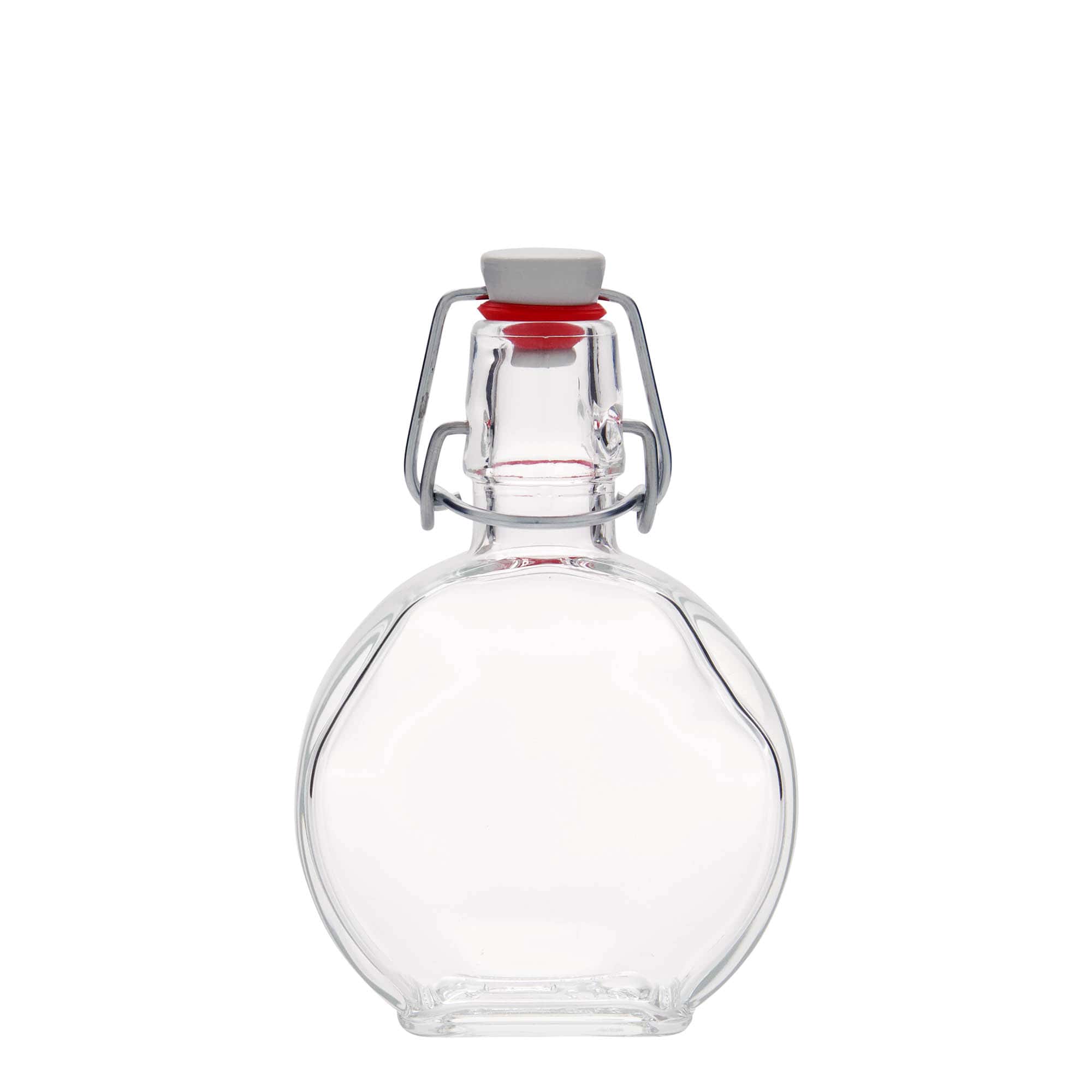 200 ml glasflaske 'Sensatione', rektangulær, åbning: låseklips