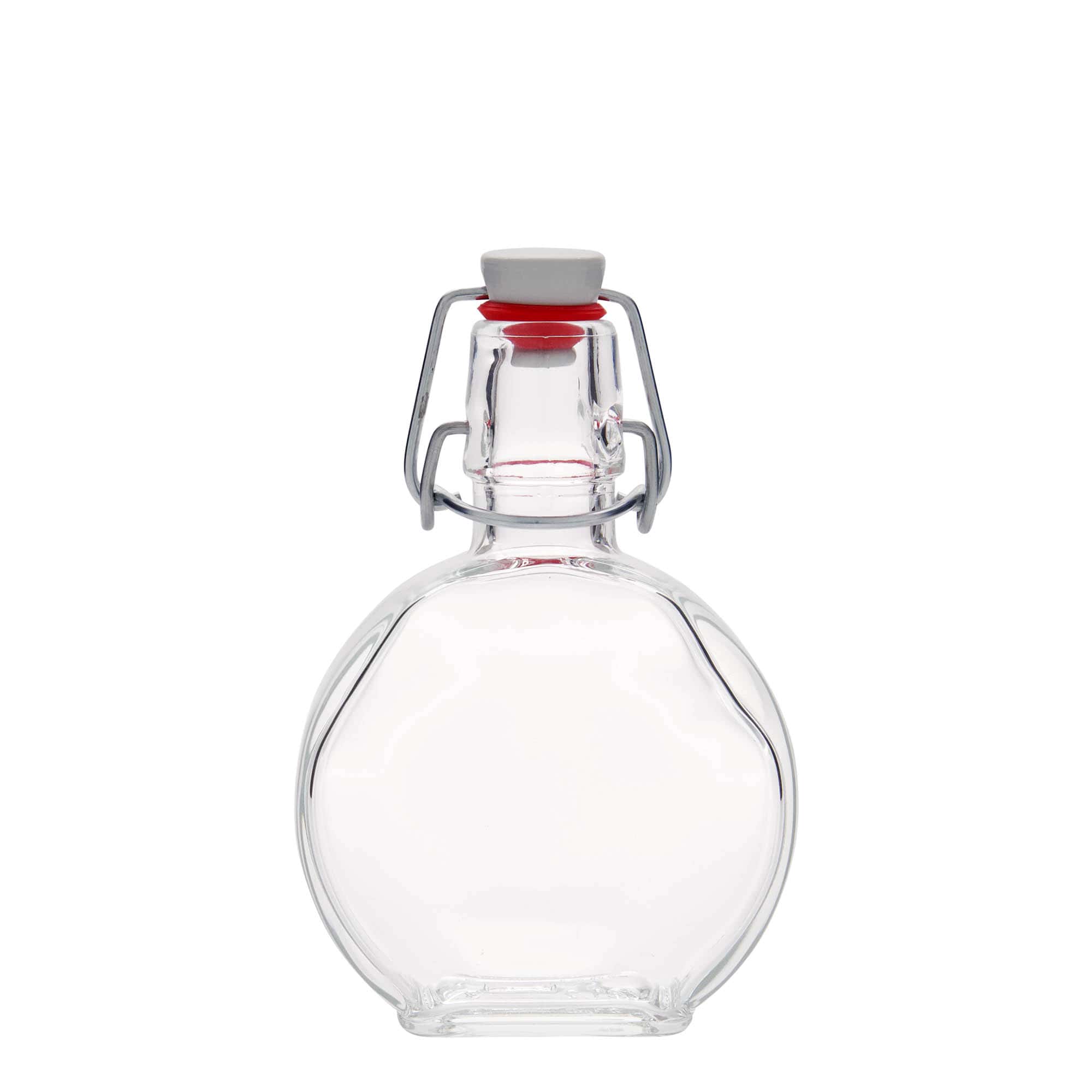 200 ml glasflaske 'Sensatione', rektangulær, åbning: låseklips