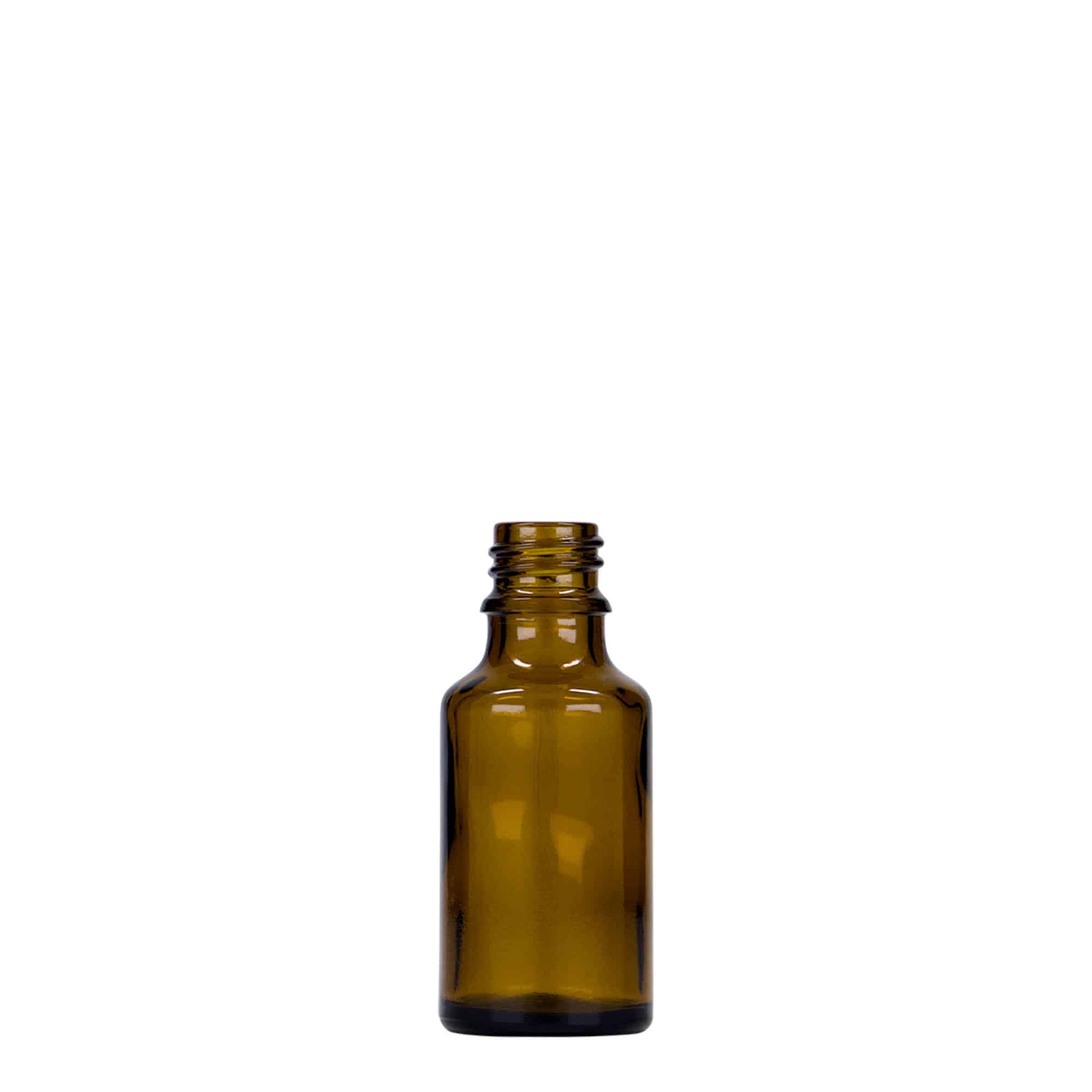 25 ml medicinflaske, glas, brun, åbning: DIN 18