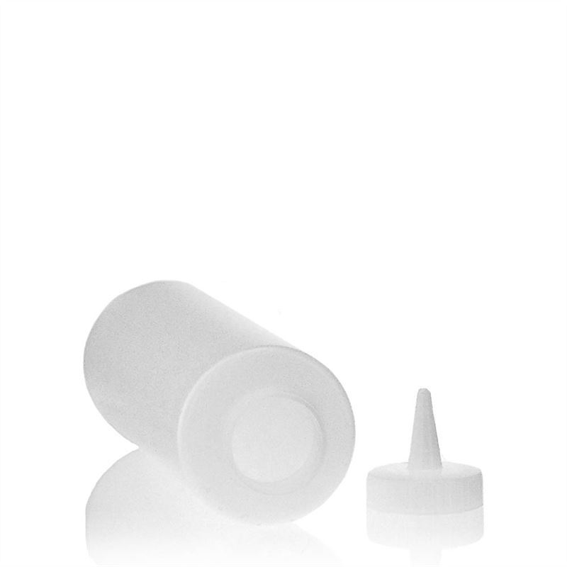 500 ml sovseflaske, LDPE-plast, natur, åbning: GPI 38/400