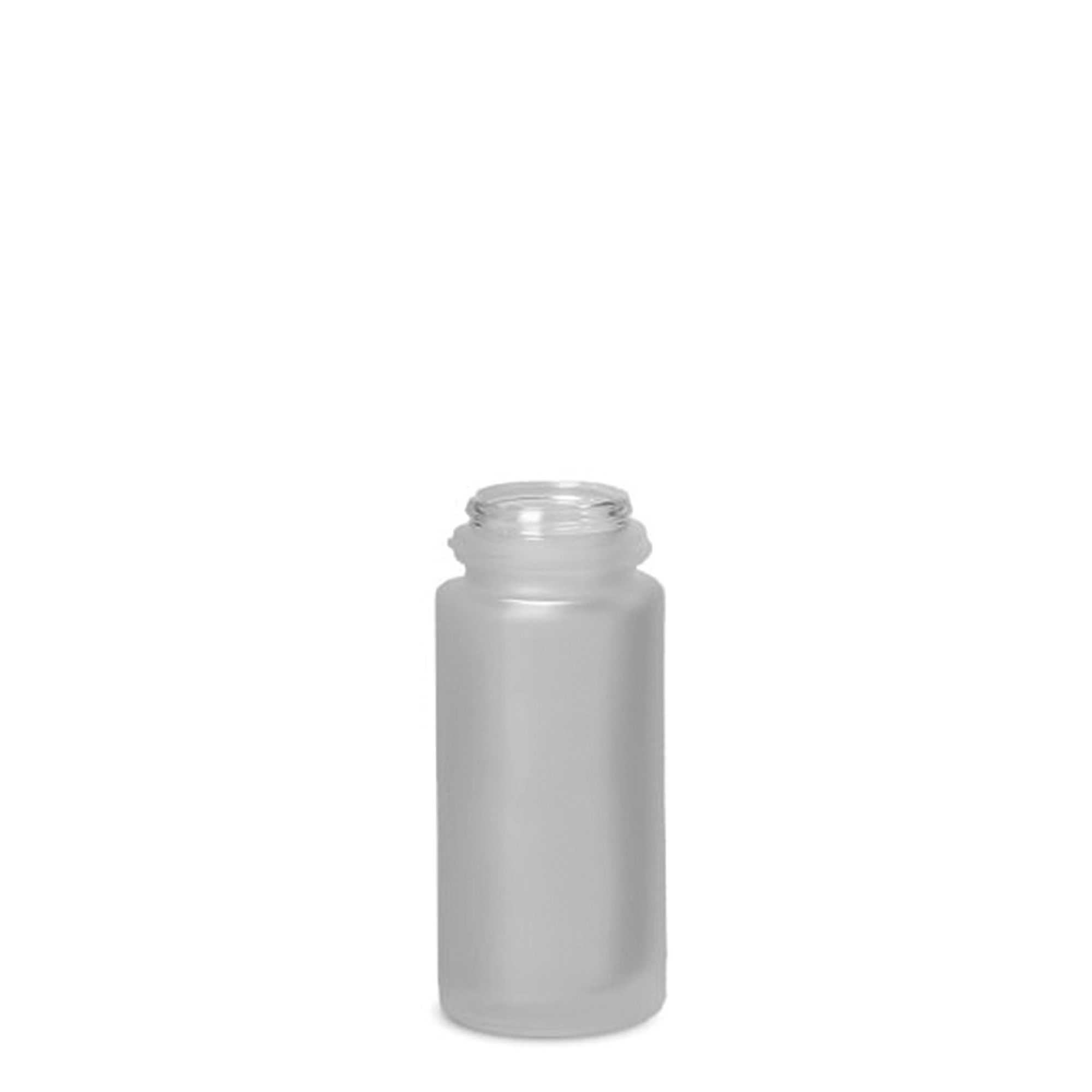 50 ml roll-on-flaske, glas, frostet, åbning: skruelåg 50 ml roll-on-flaske, glas, frostet, åbning: skruelåg
