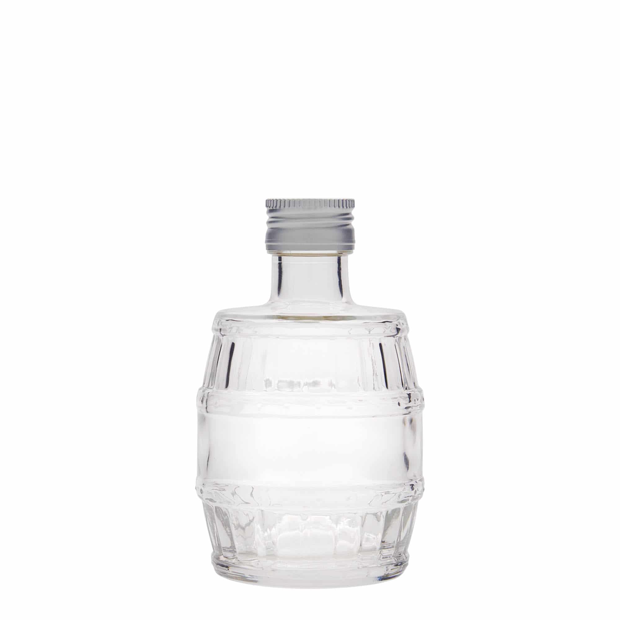 200 ml glasflaske 'Tønde', åbning: PP 28