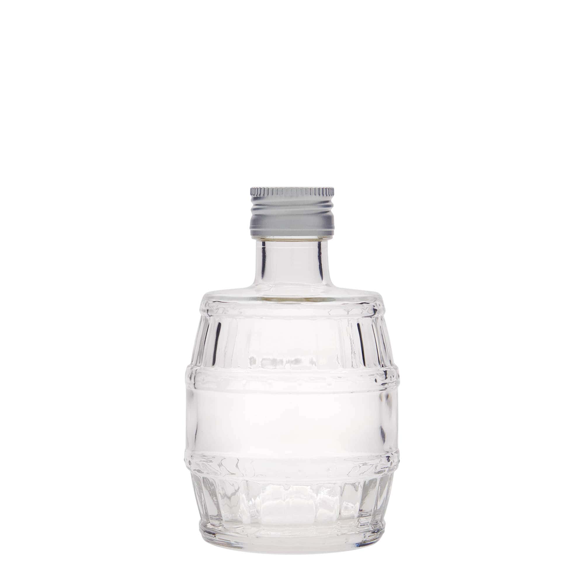 200 ml glasflaske 'Tønde', åbning: PP 28