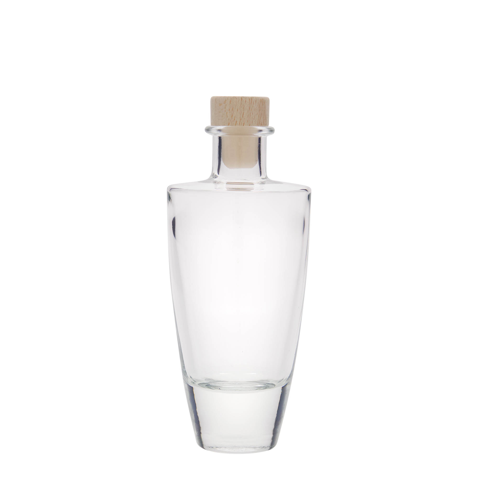 200 ml glasflaske 'Vanessa', oval, åbning: kork