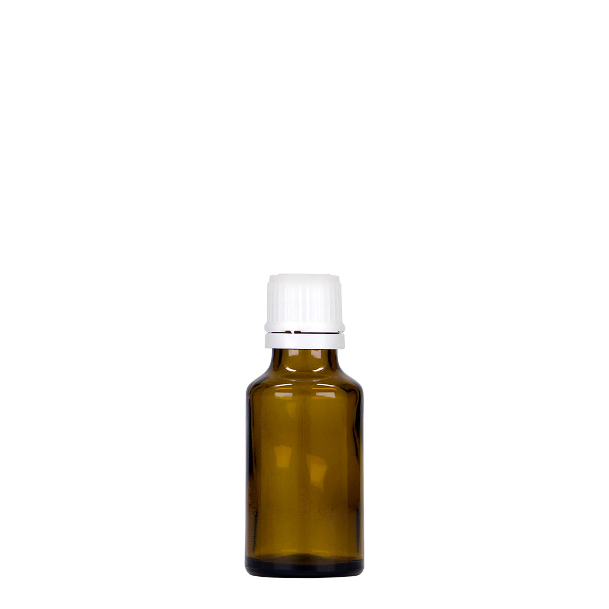 25 ml medicinflaske, glas, brun, munding: DIN 18