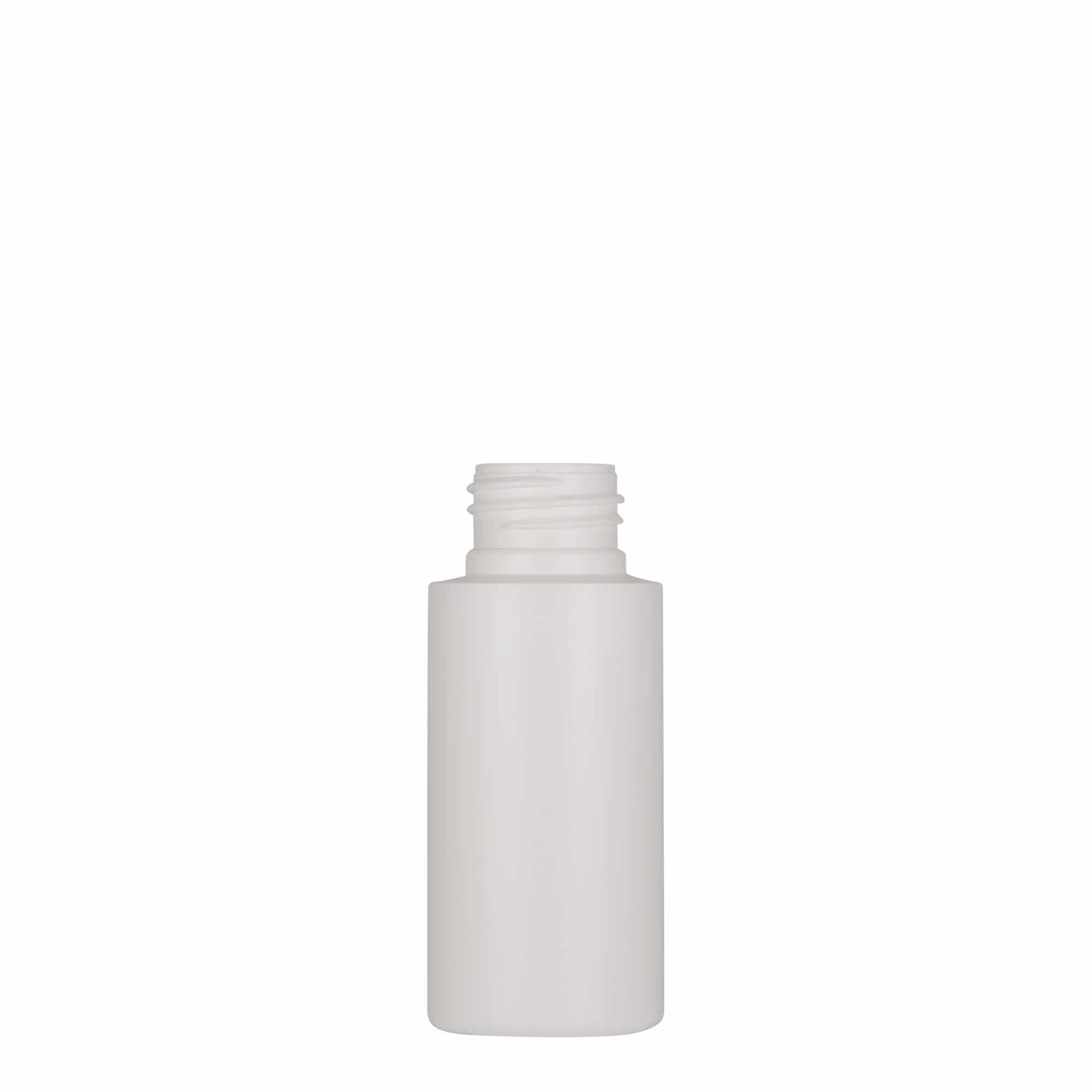 50 ml plastflaske »Pipe«, grøn HDPE, hvid, åbning: 24/410