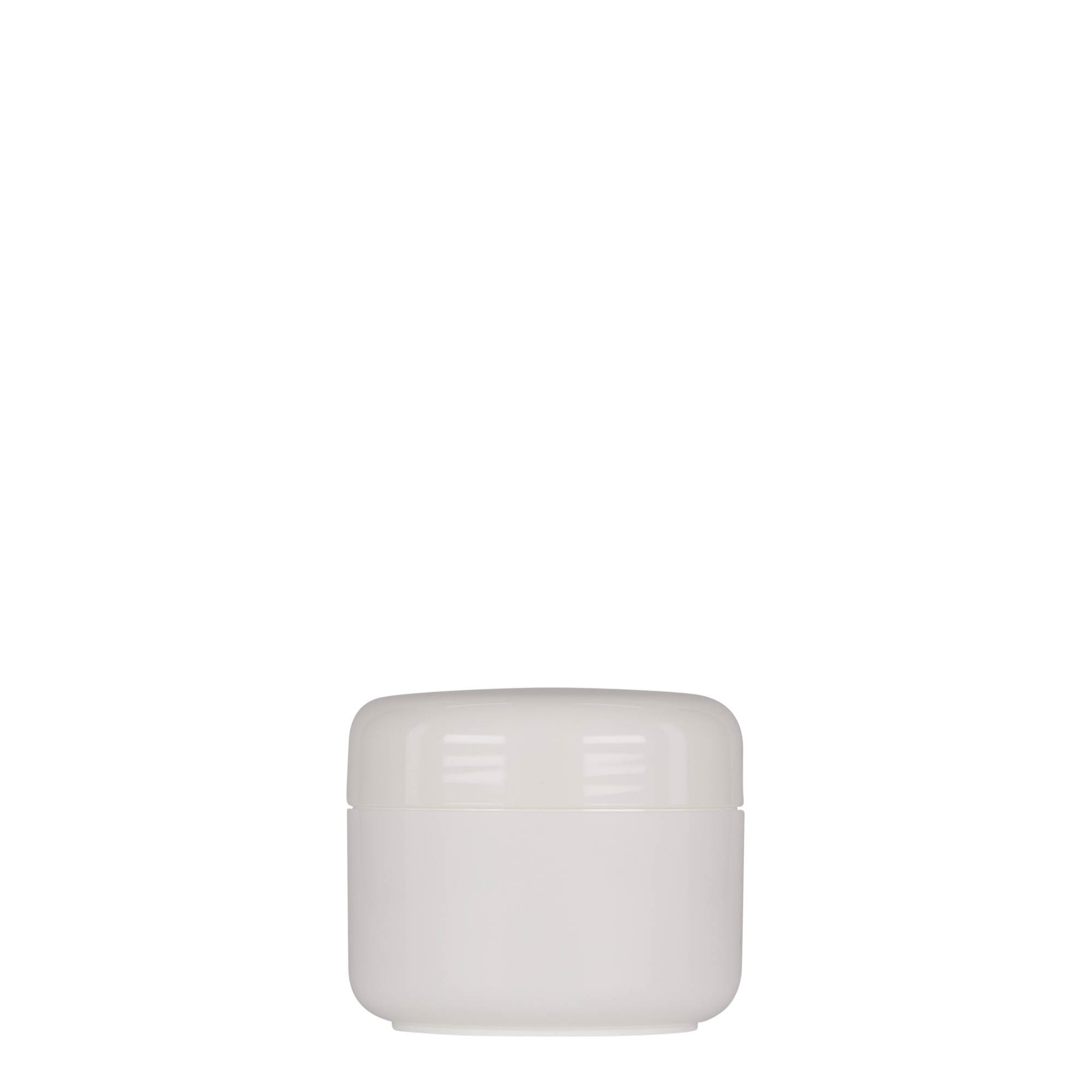 50 ml plastikdåse 'Bianca', PP, hvid, åbning: skruehætte 50 ml plastikdåse 'Bianca', PP, hvid, åbning: skruehætte