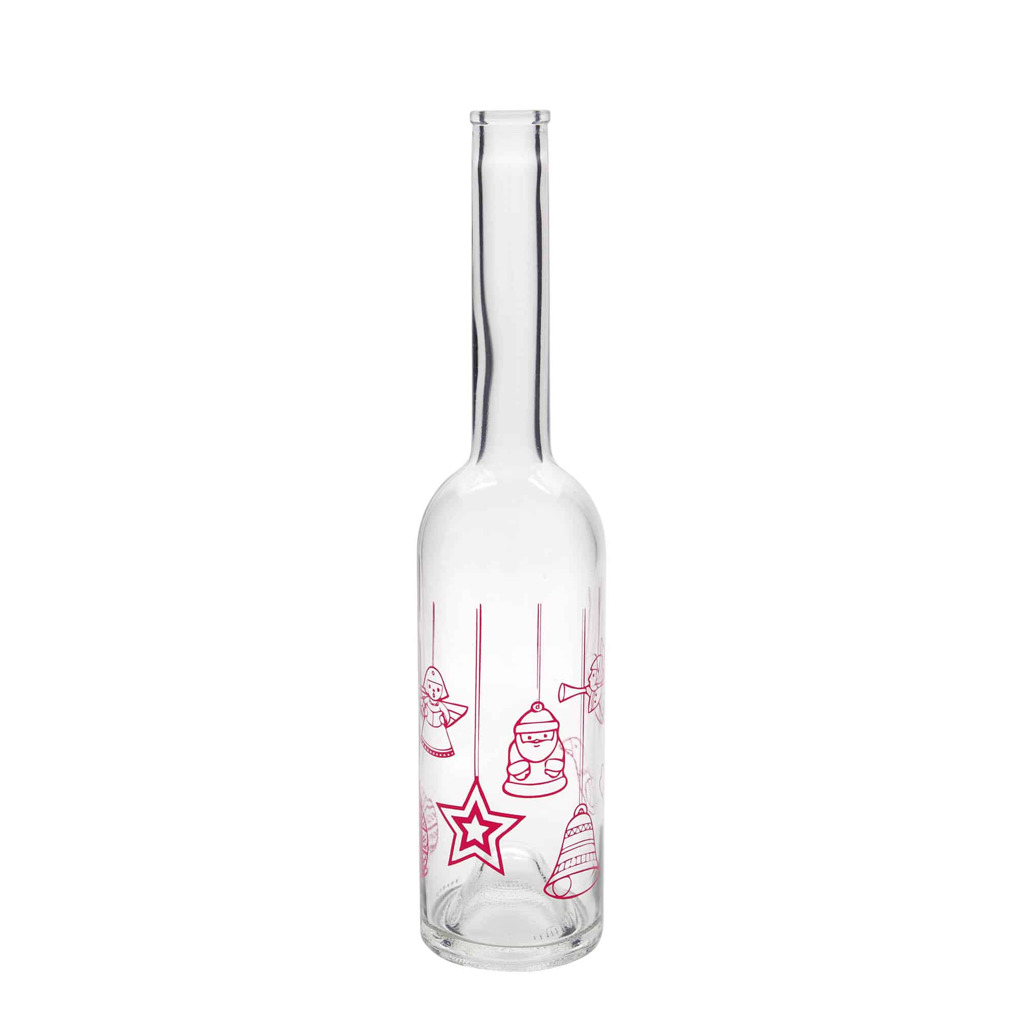 500 ml glasflaske 'Opera', motiv: stjerner, åbning: kork