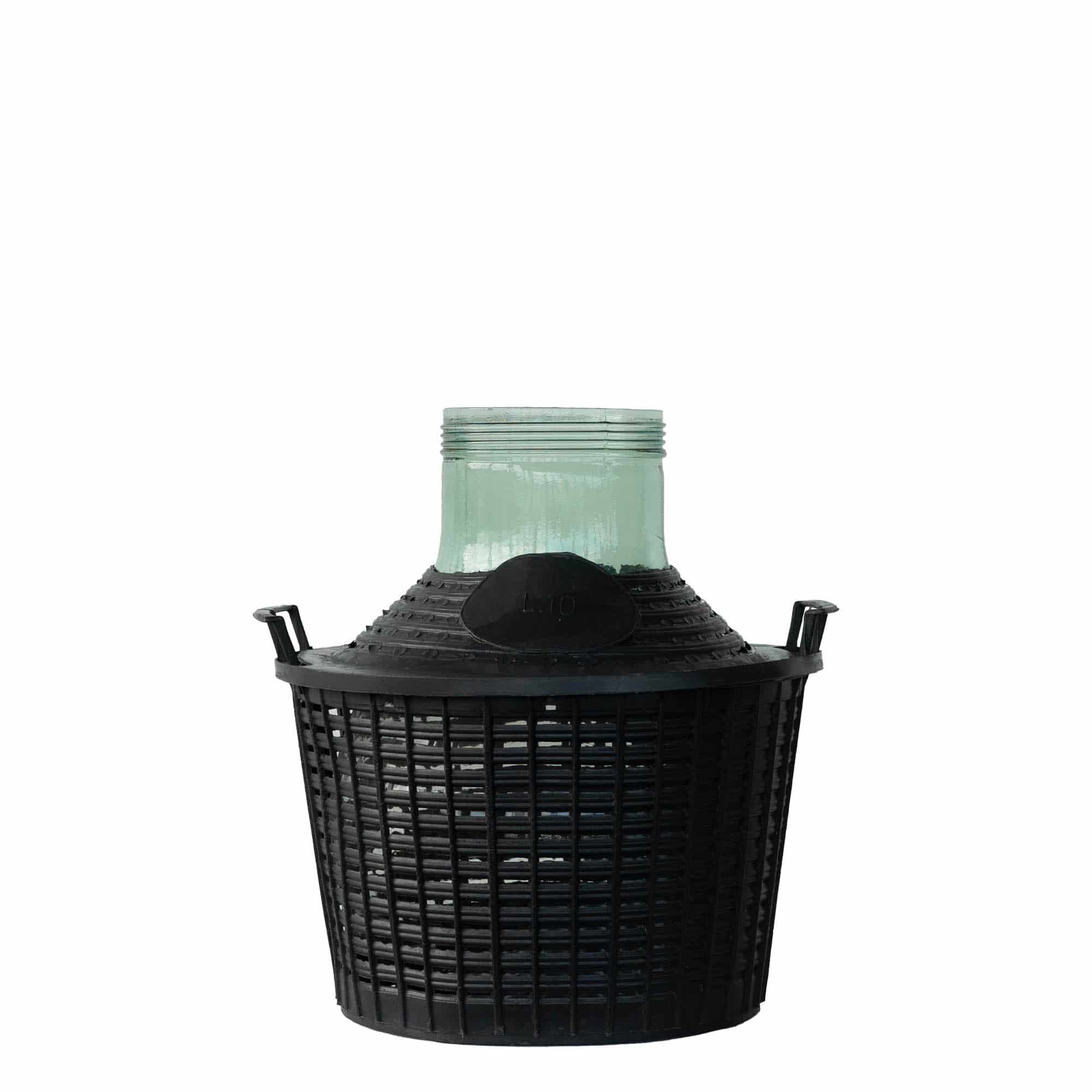 10 l ballonflaske, bredhalset, glas, åbning: Skruelåg