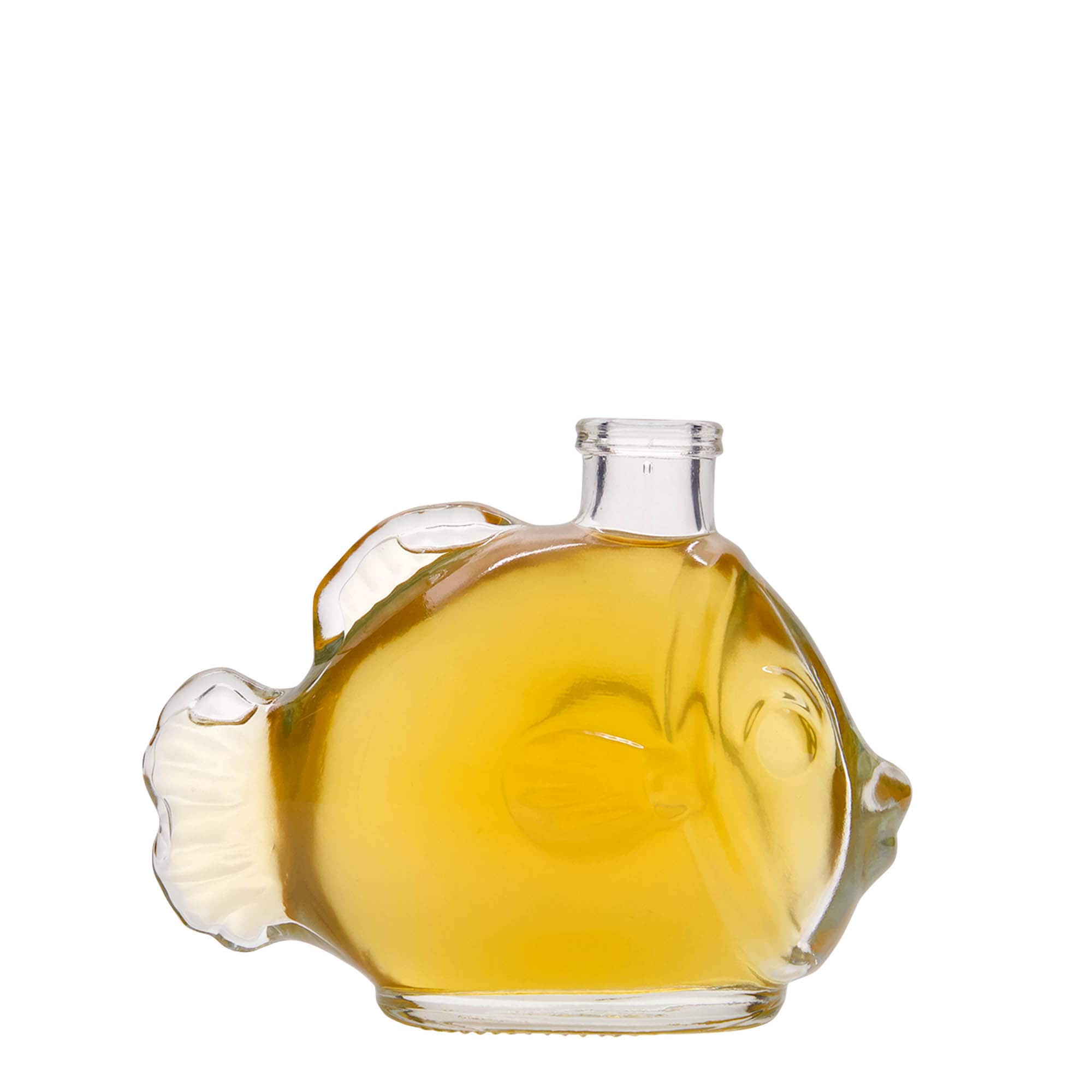 200 ml glasflaske 'Fisk', åbning: kork