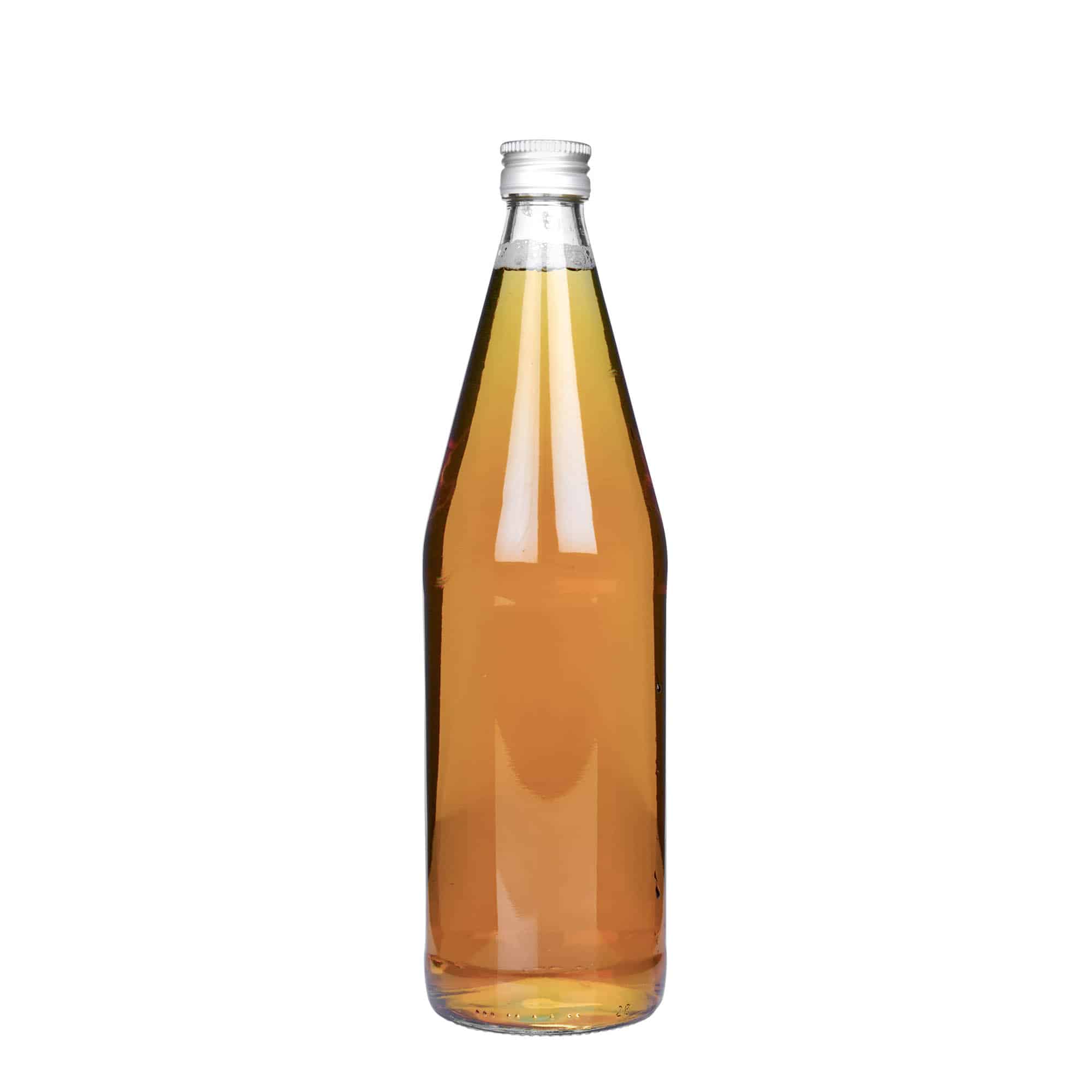 750 ml universalflaske gulerodsform, glas, åbning: PP 28 750 ml universalflaske gulerodsform, glas, åbning: PP 28