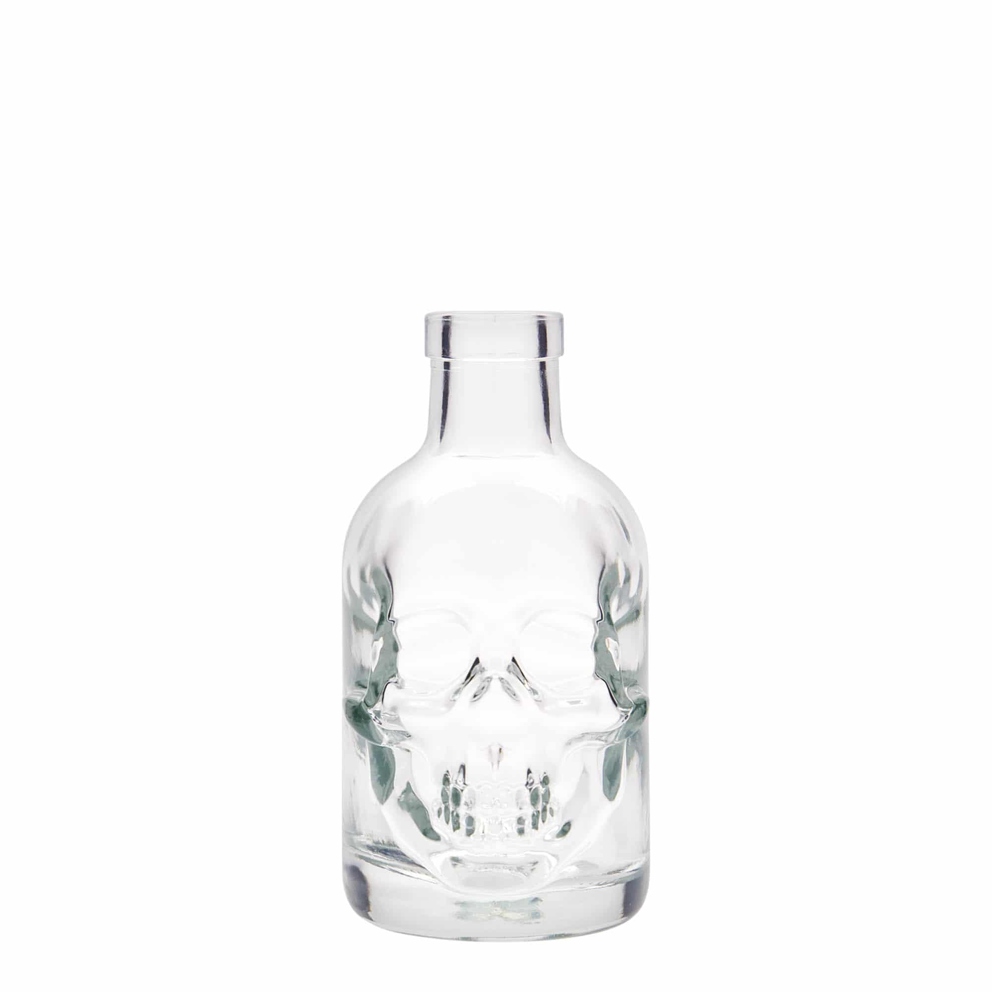 200 ml glasflaske 'Dødningehoved', åbning: prop 200 ml glasflaske 'Dødningehoved', åbning: prop