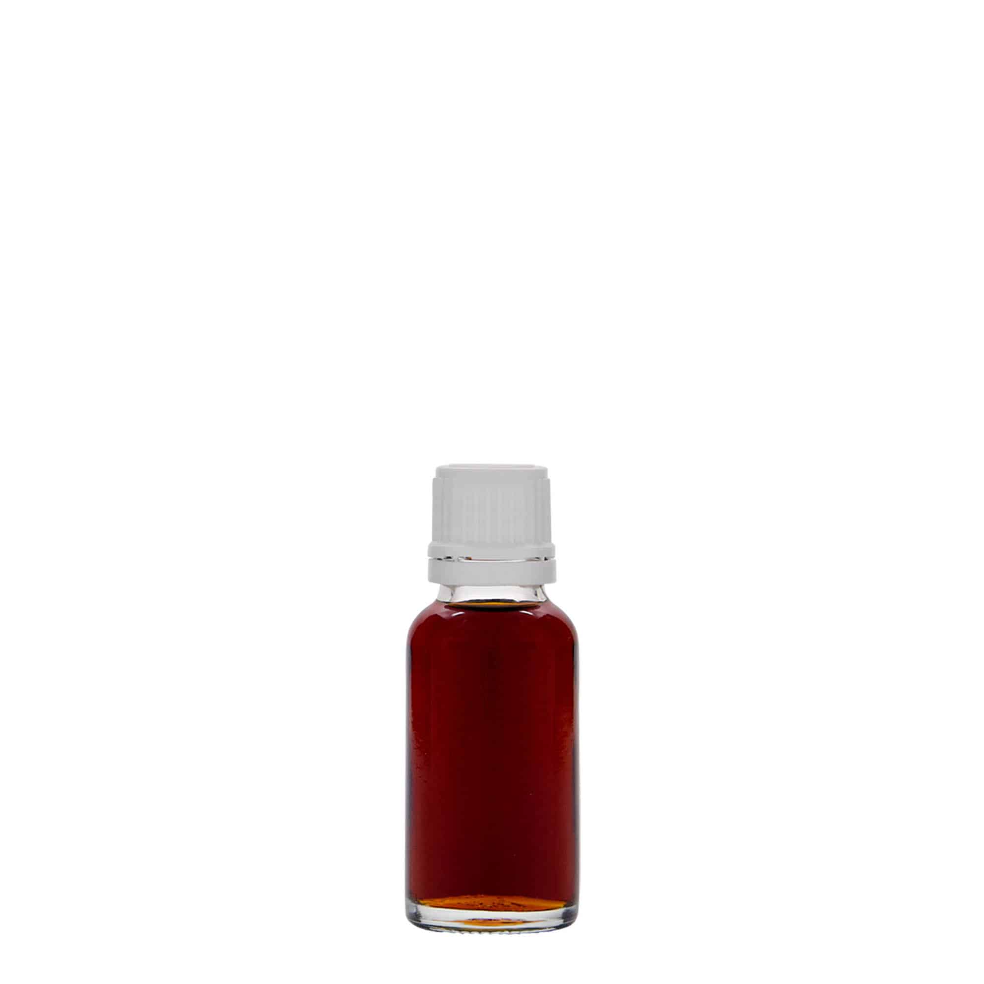 20 ml medicinflaske, glas, åbning: DIN 18