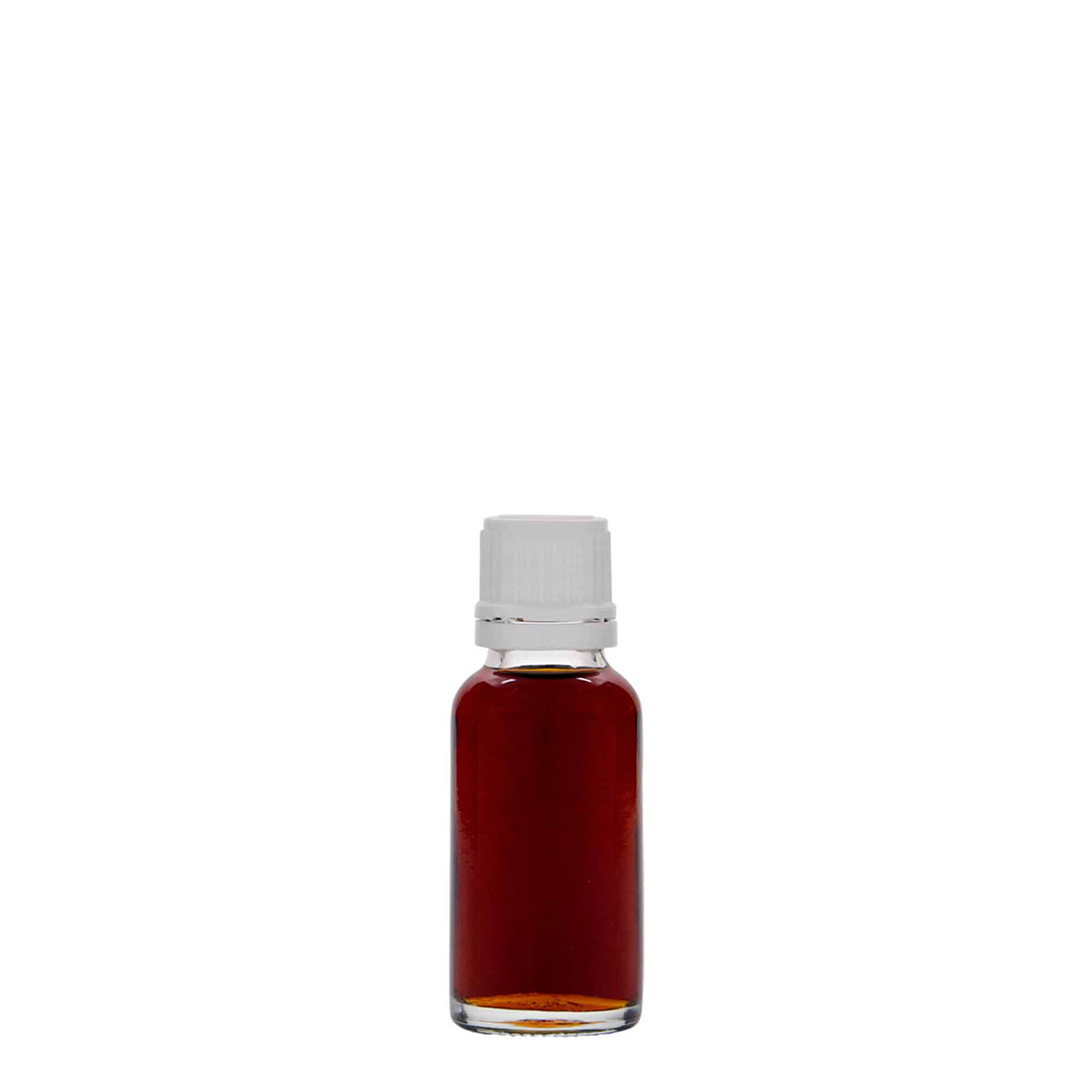 20 ml medicinflaske, glas, åbning: DIN 18