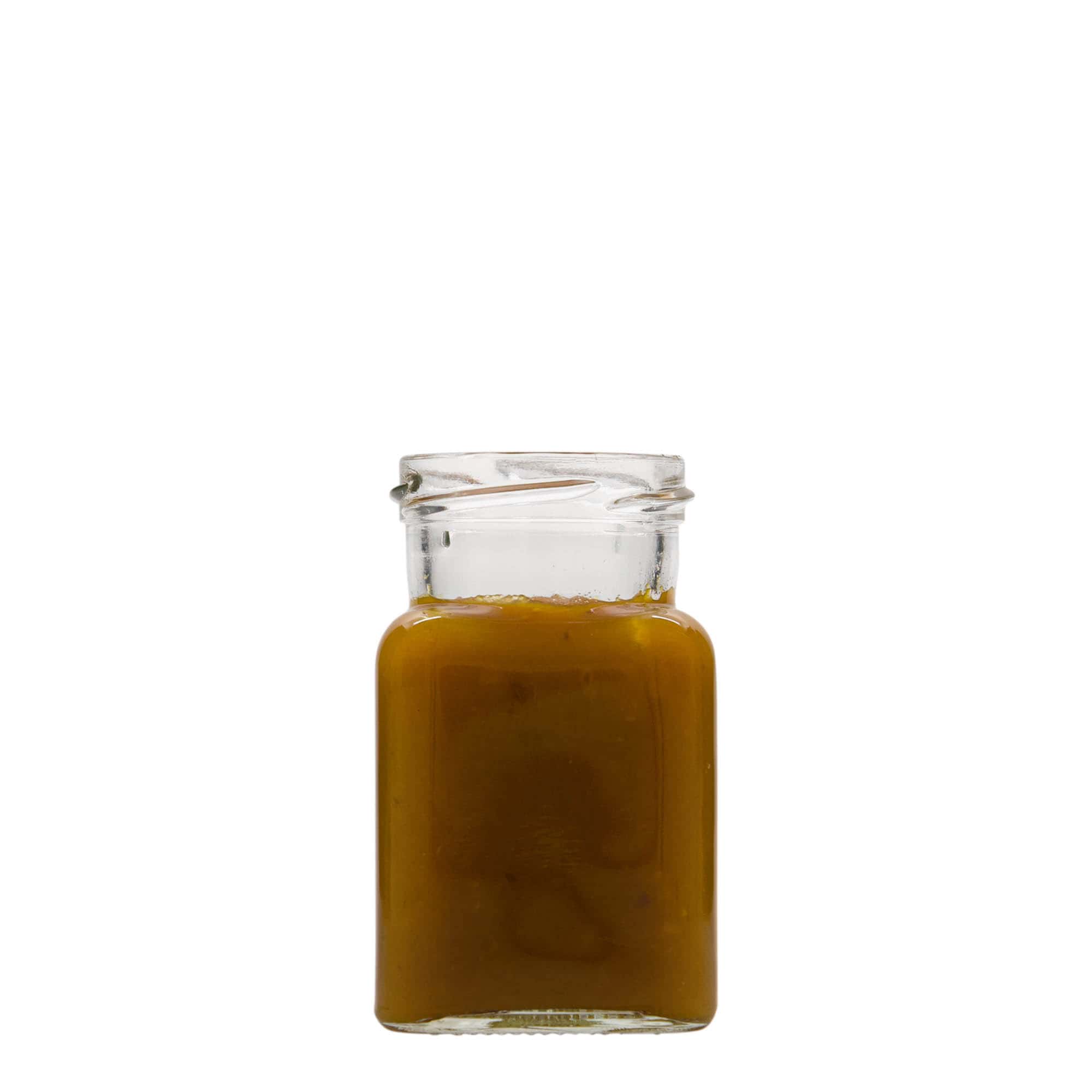 150 ml firkantet glas, åbning: Twist-Off (TO 53)