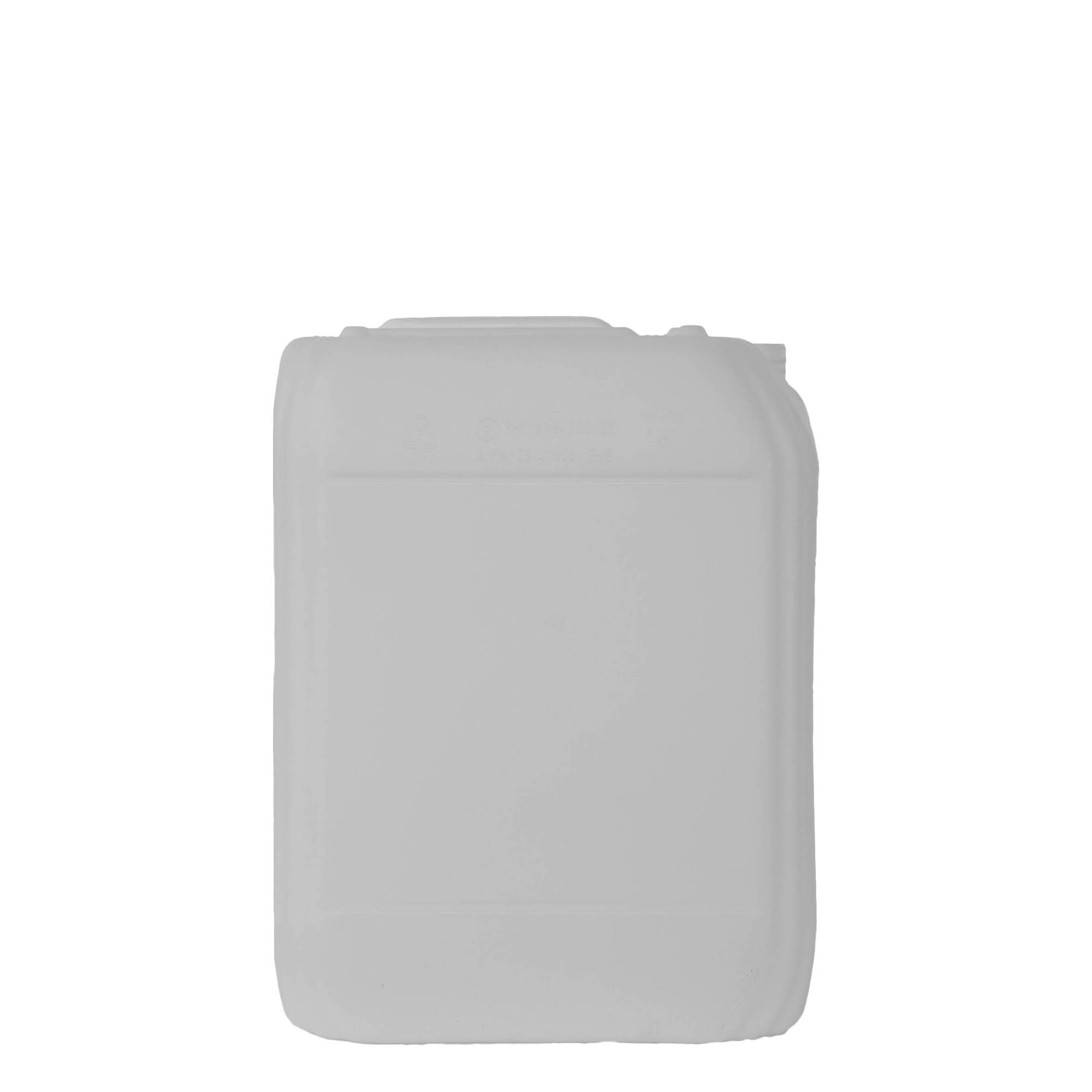 20 l dunk, rektangulær, HDPE-plast, natur, åbning: ND 60 20 l dunk, rektangulær, HDPE-plast, natur, åbning: ND 60